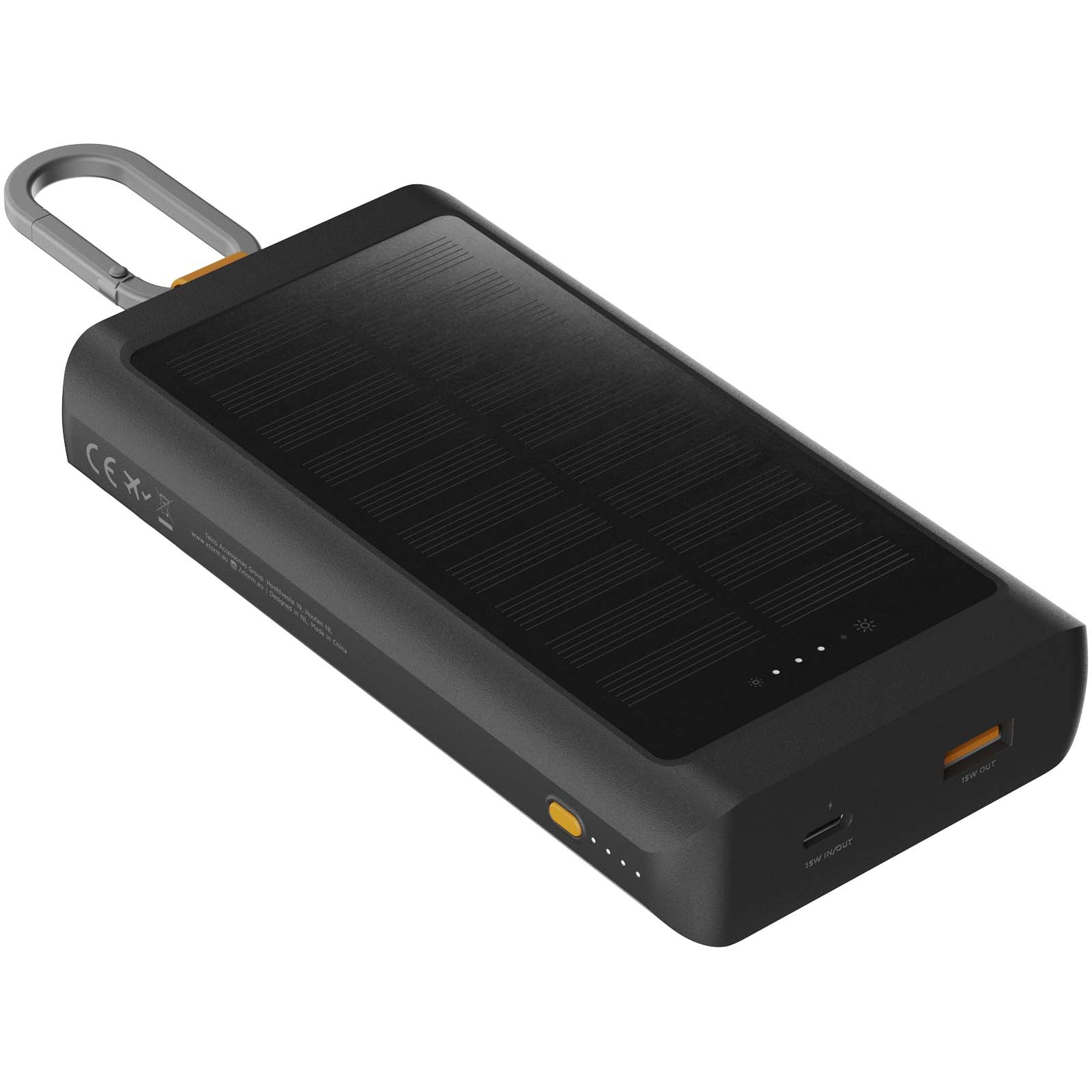Xtorm XG2S101 Go2 10.000 mAh 15W Solar Powerbank mit Lampe kohle