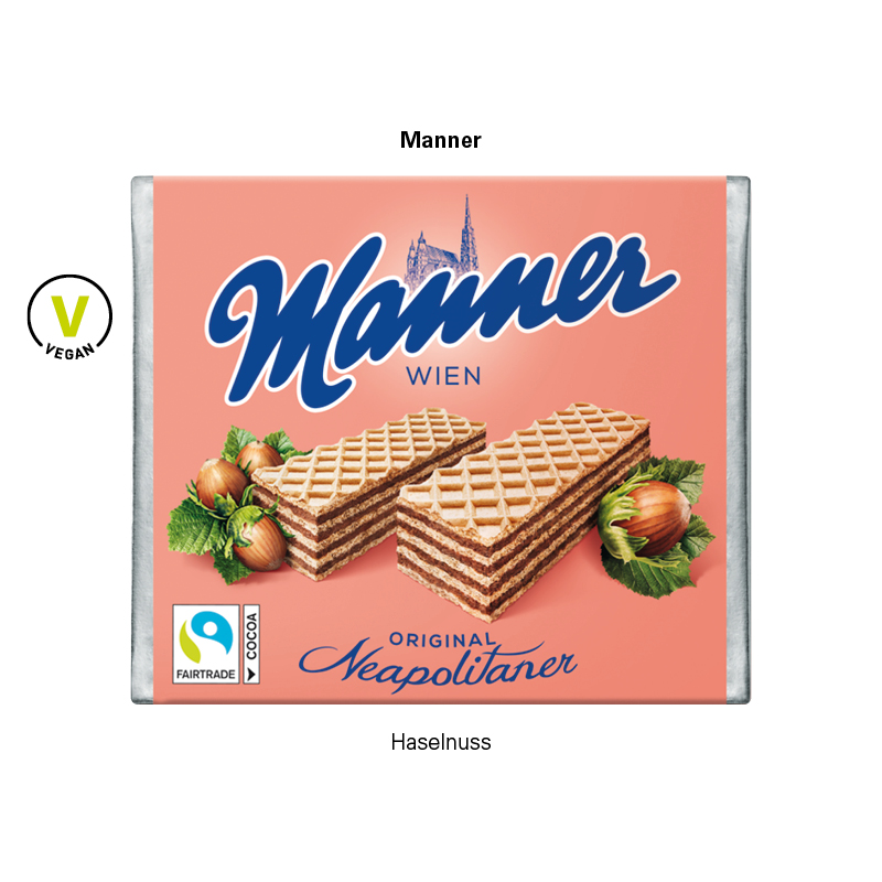 Manner Original im Werbeschuber