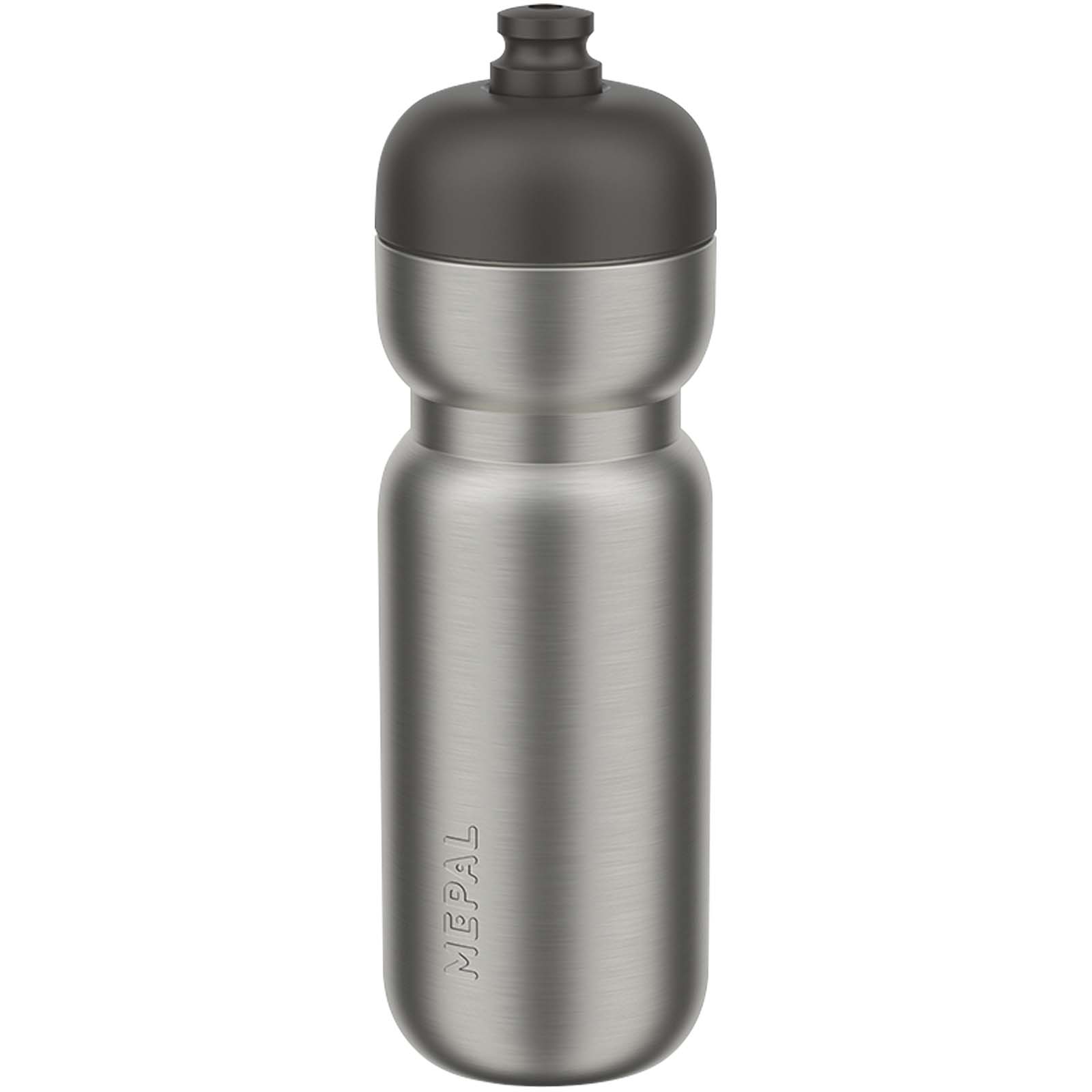 Mepal Pull 800 ml Edelstahl Sportflasche schwarz
