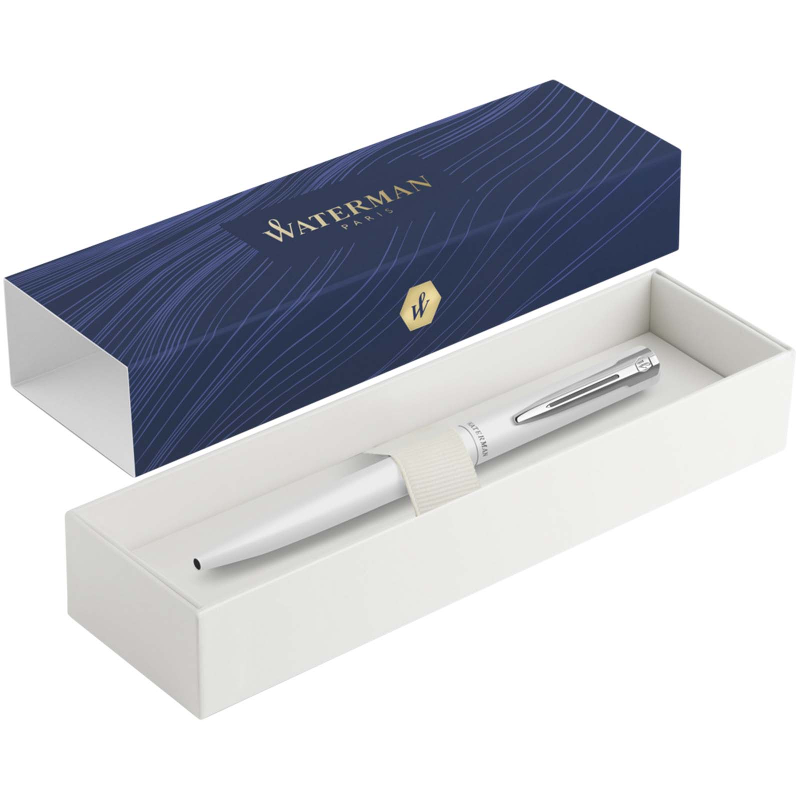 Waterman Allure Kugelschreiber 2,0 (blaue Mine) weiss