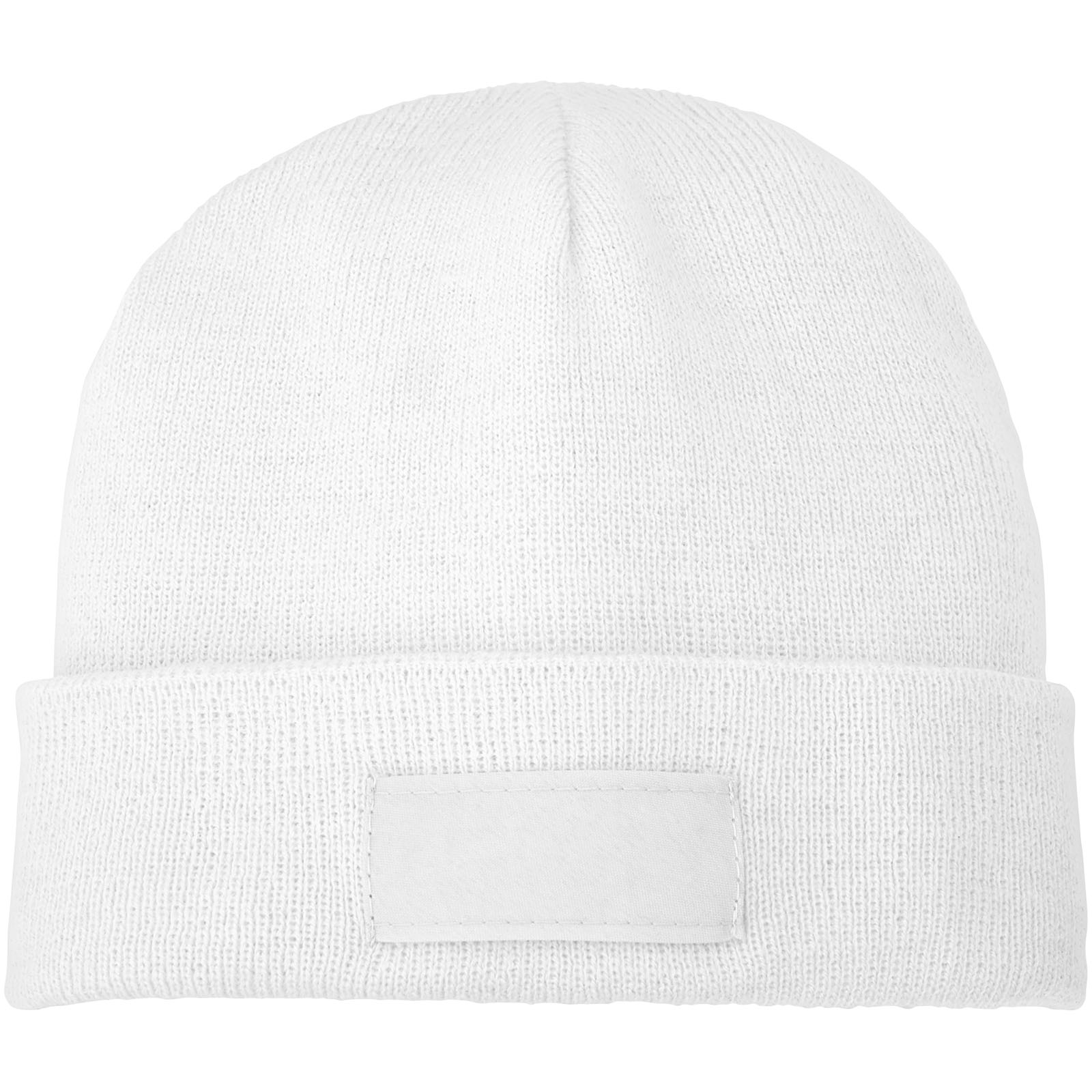 Boreas Mütze mit Aufnäher weiss