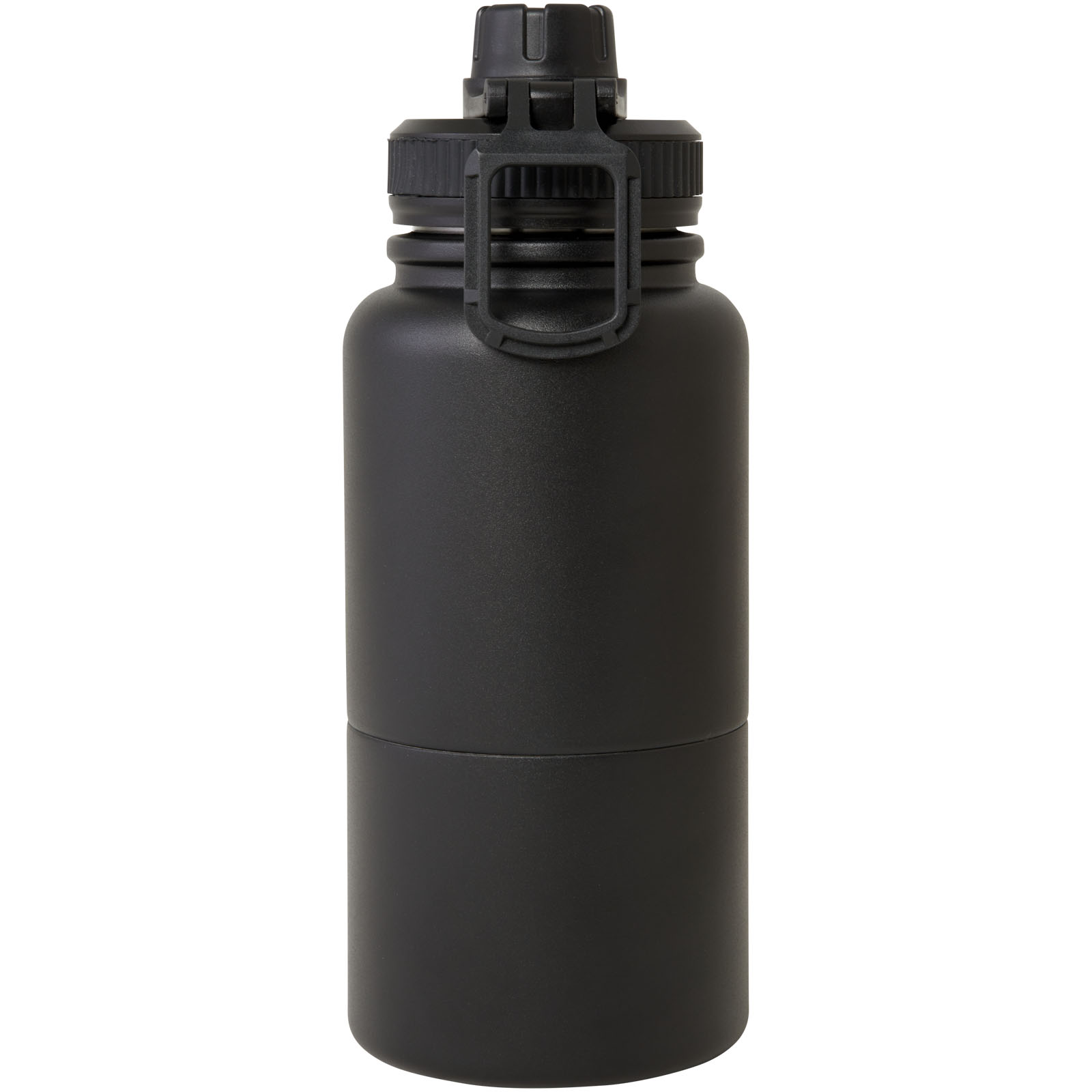 Dupeca 840 ml RCS-zertifizierte Isolierflasche aus Edelstahl schwarz