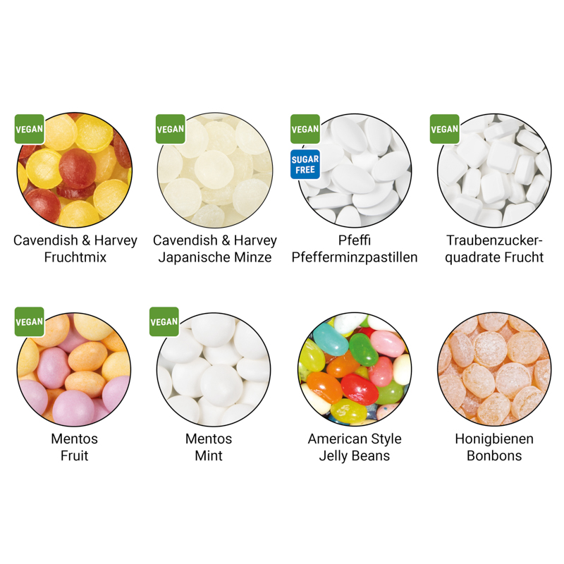Quick Box, Pfeffi zuckerfreien Pfefferminzpastillen