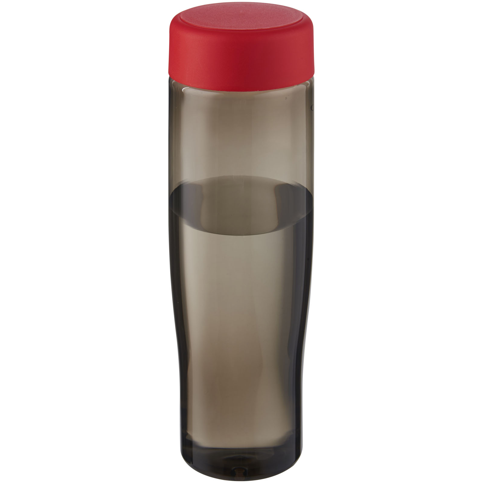 H2O Active® Eco Tempo 700 ml Wasserflasche mit Drehdeckel rot, kohle
