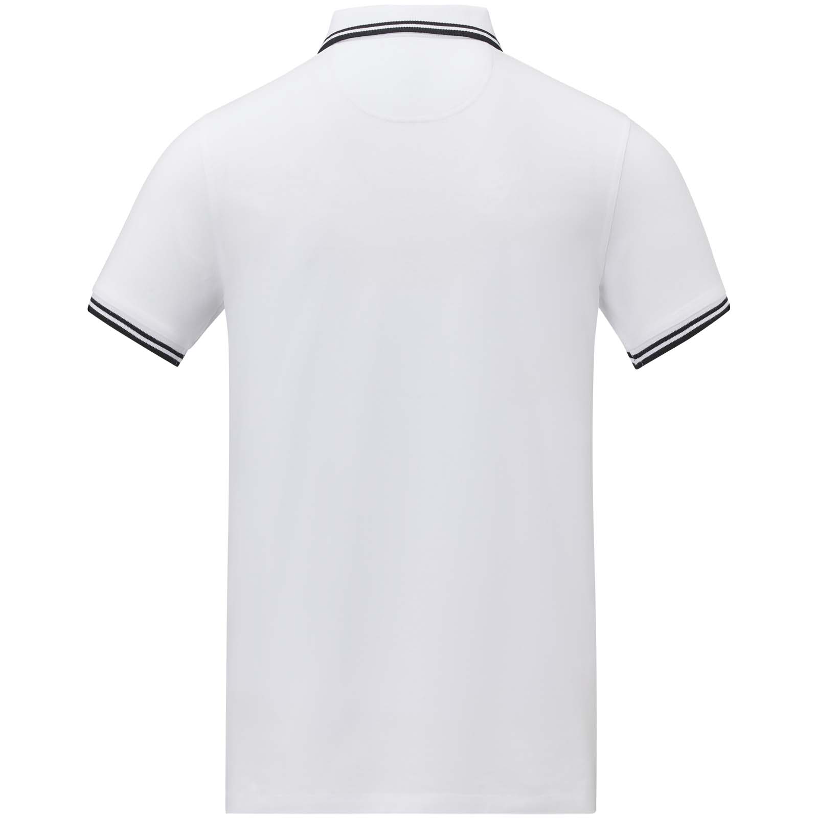 Amarago 200 g/m² Polo mit abgesetztem Rand für Herren weiss