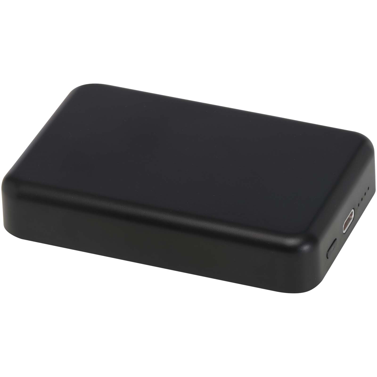 Acrab 15 W 10.000 mAh magnetische kabellose Powerbank mit 20 W PD aus recyceltem Kunststoff schwarz