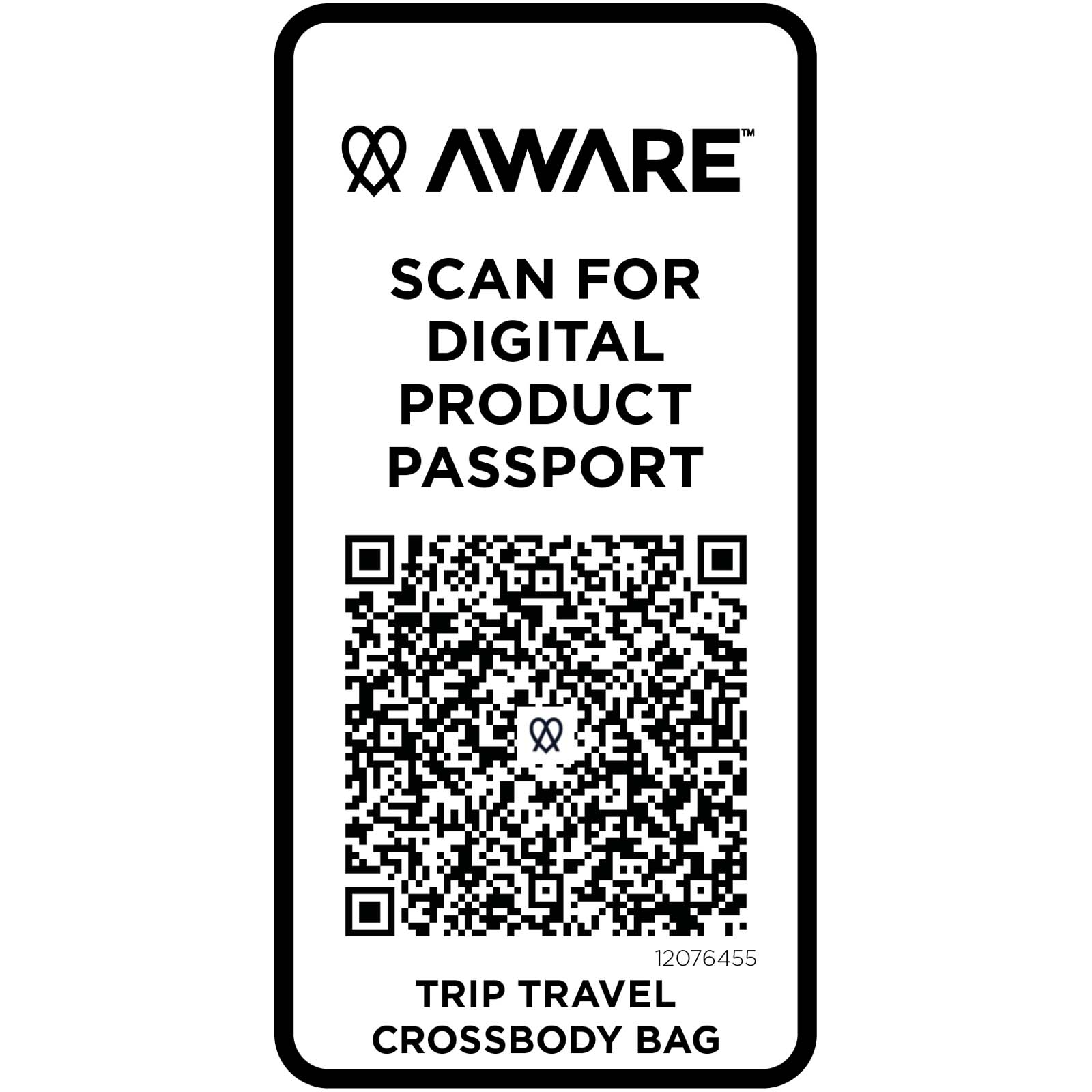 Trip Aware™ Recycelte Reisetasche mit Schultergurt 1 L hale blau
