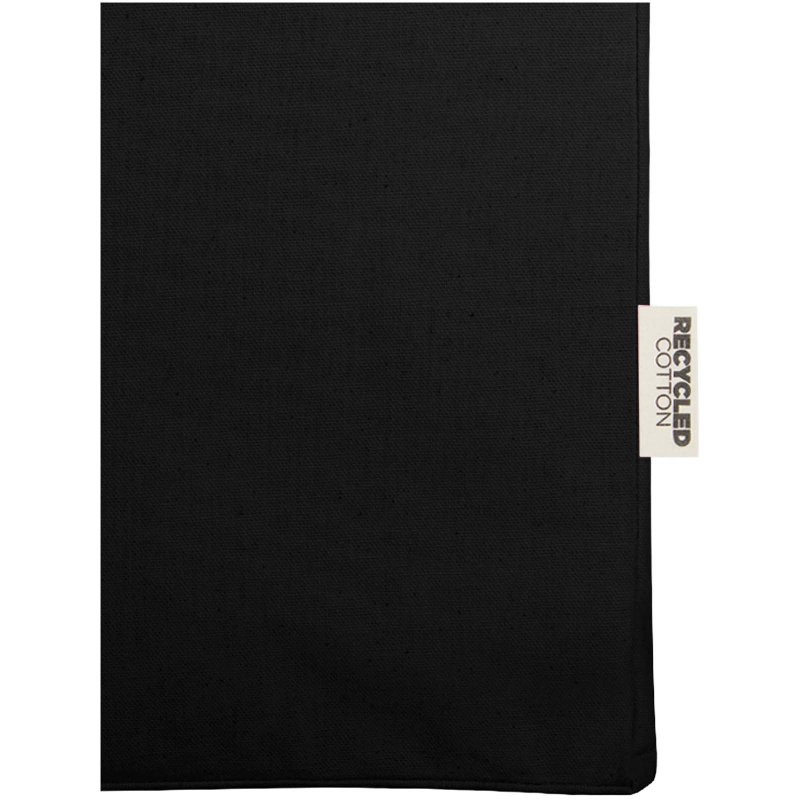 Odessa 220 g/m² GRS recycelte Baumwoll Tragetasche 13L schwarz