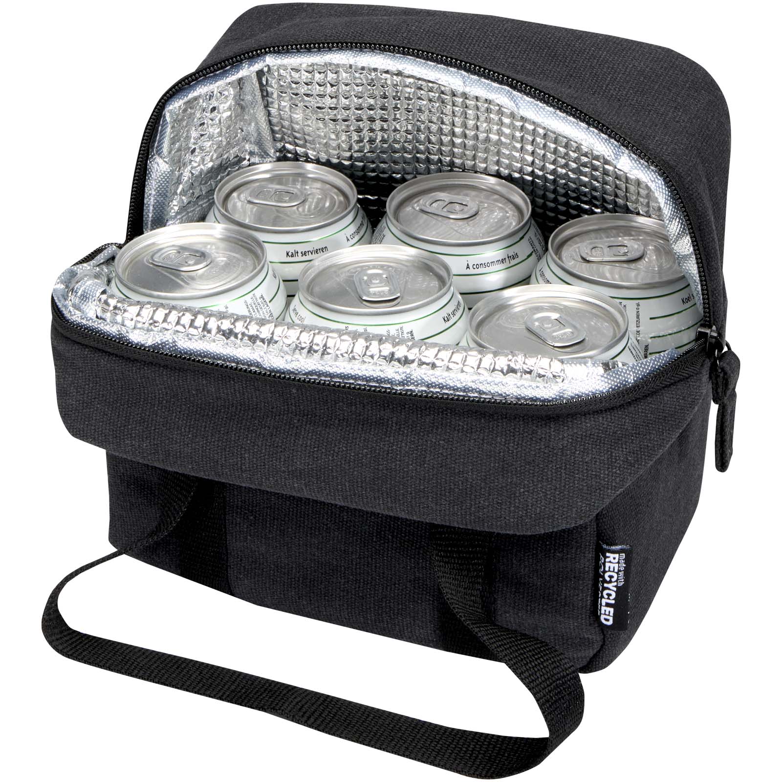 Recanvas GRS recycelte Lunchkühltasche 5L schwarz
