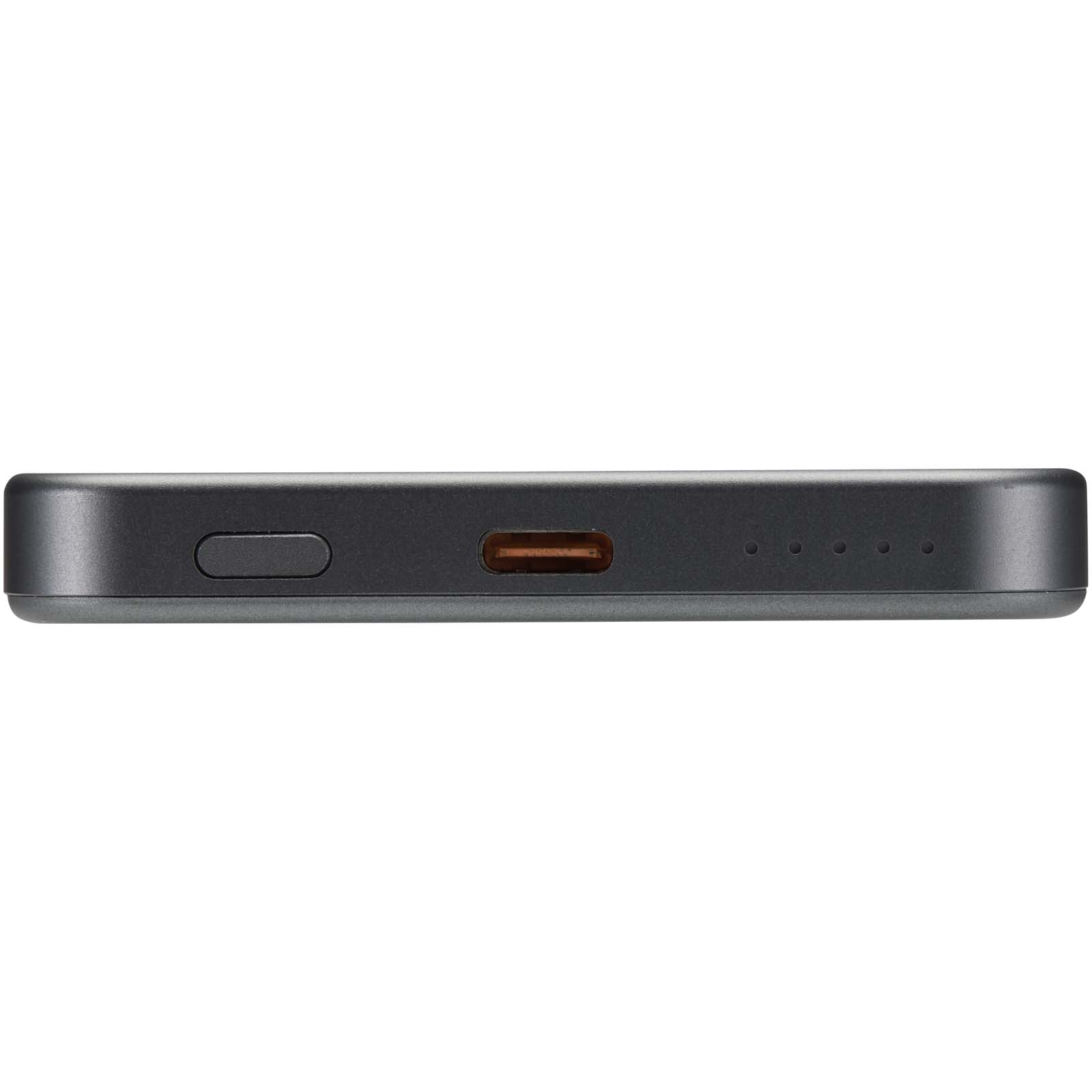 Avis 5000 mAh RCS Powerbank aus recyceltem Aluminium mit Magnetfunktion gun metal