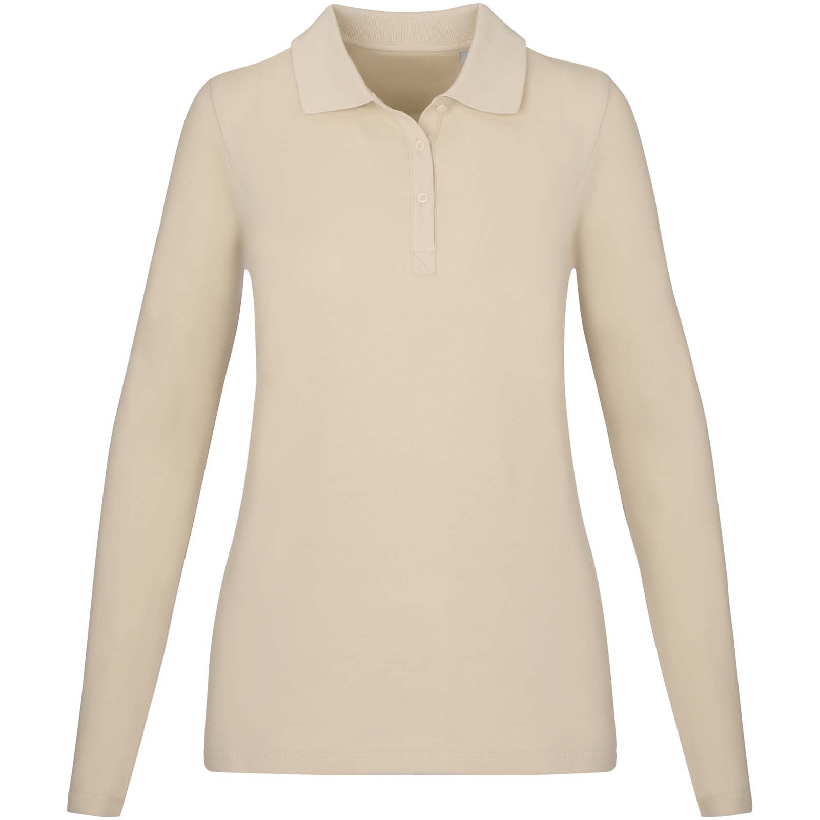 Calgary 180 g/m² Langarm Poloshirt für Damen sandstone
