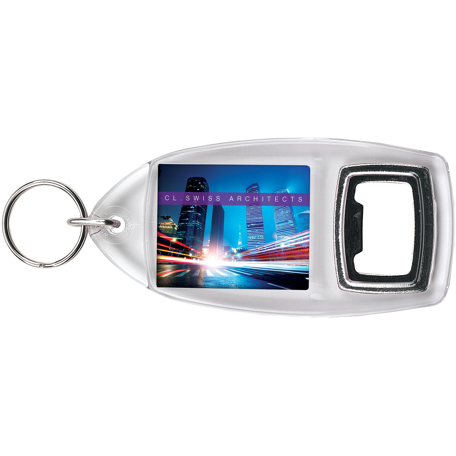 Jibe R1 Flaschenöffner Schlüsselanhänger transparent klar