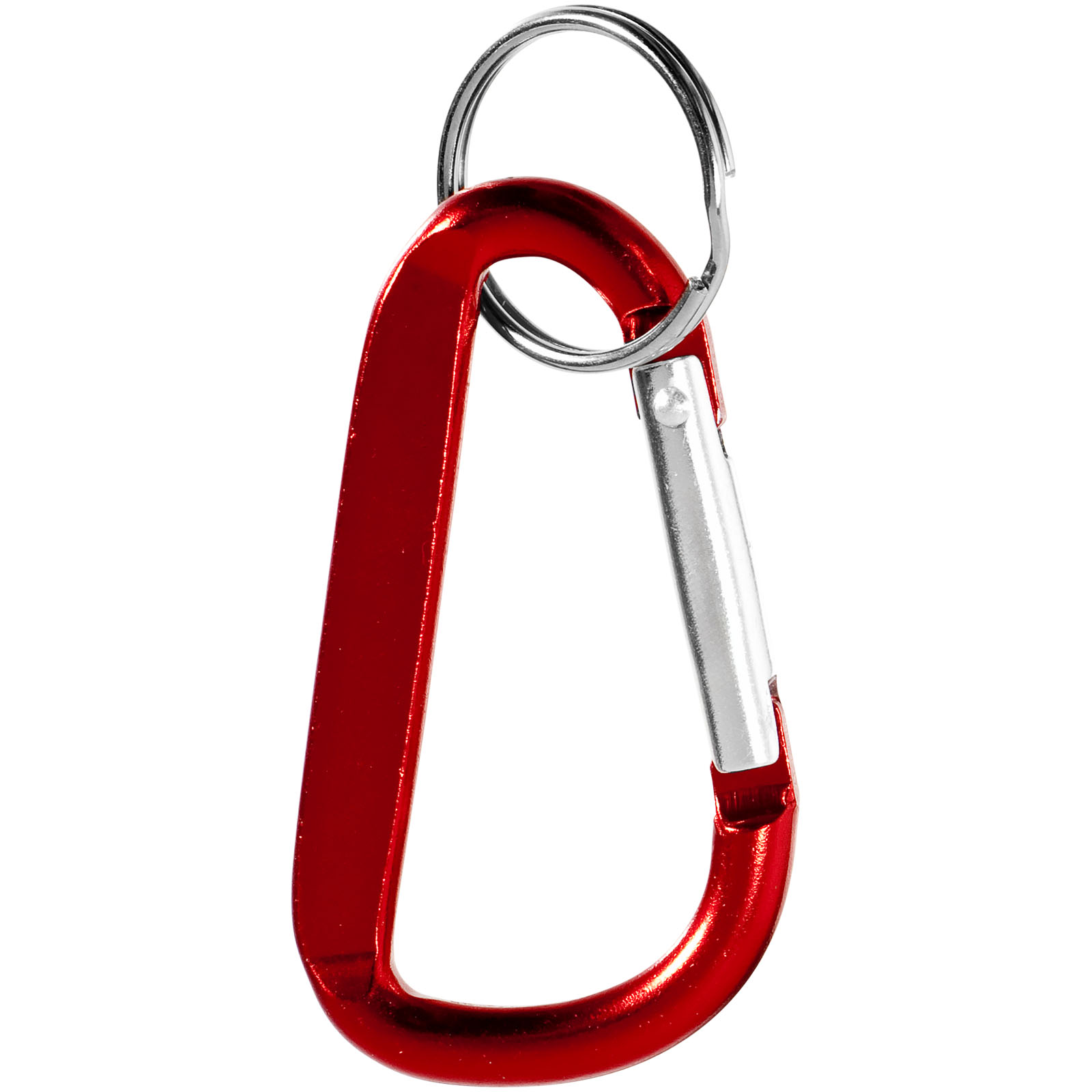 Timor RCS Karabiner Schlüsselanhänger aus recyceltem Aluminium rot