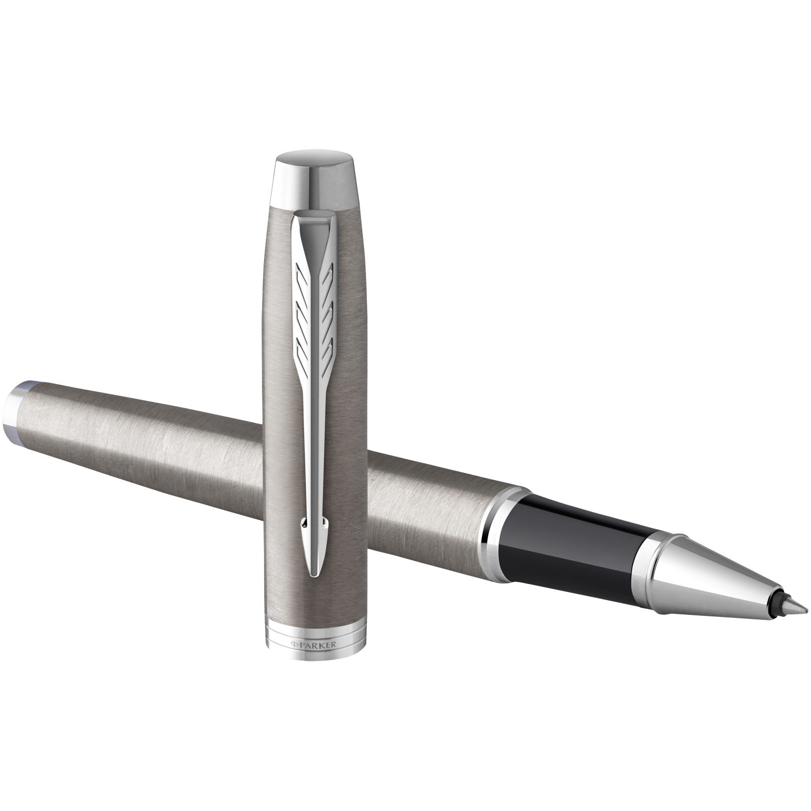 Parker IM Tintenroller (schwarze Mine) silber