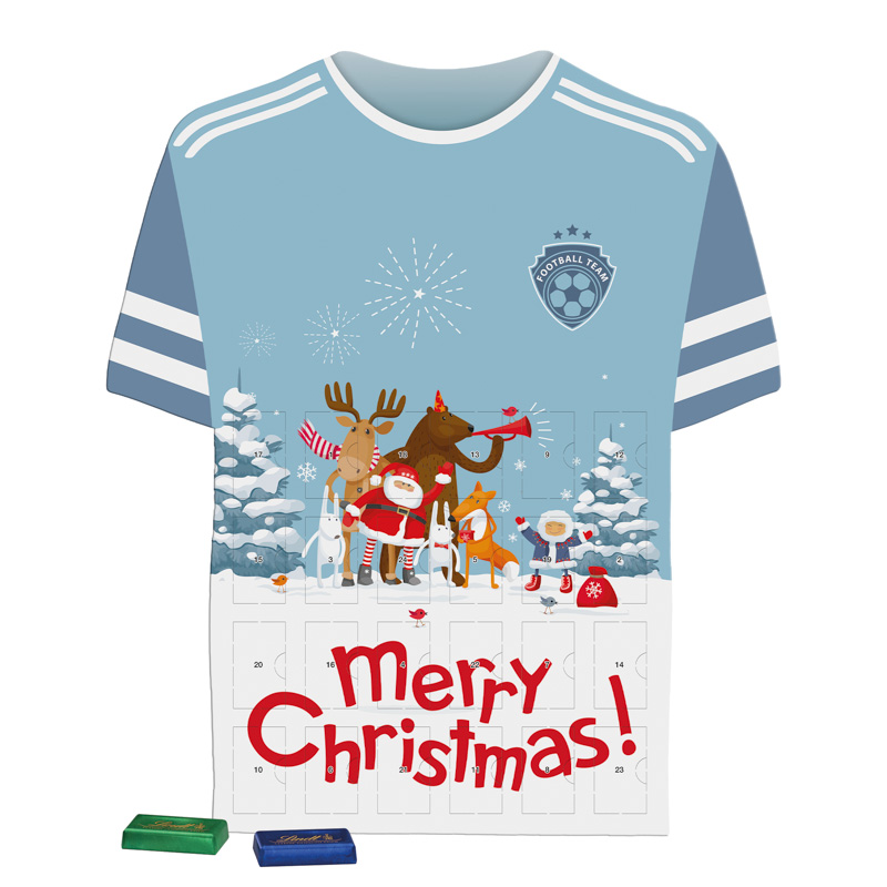 Shape Adventskalender Trikot, Sarotti Schokoladen-Täfelchen