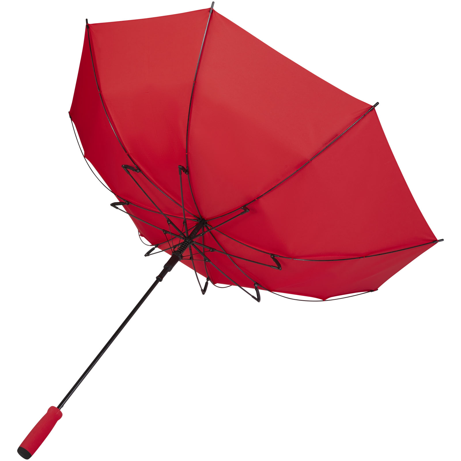 Niel 23" Automatikregenschirm aus recyceltem PET rot