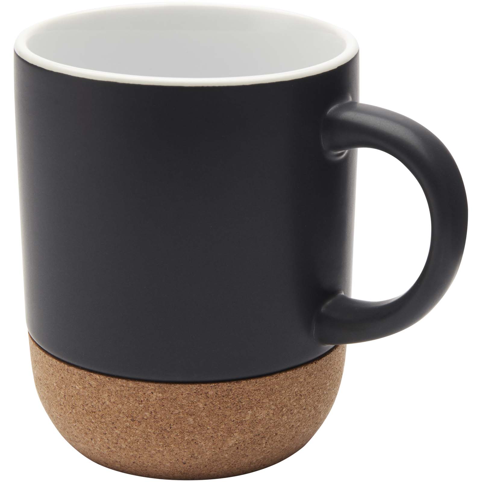 Billie 300 ml Keramiktasse mit Korkdetails schwarz