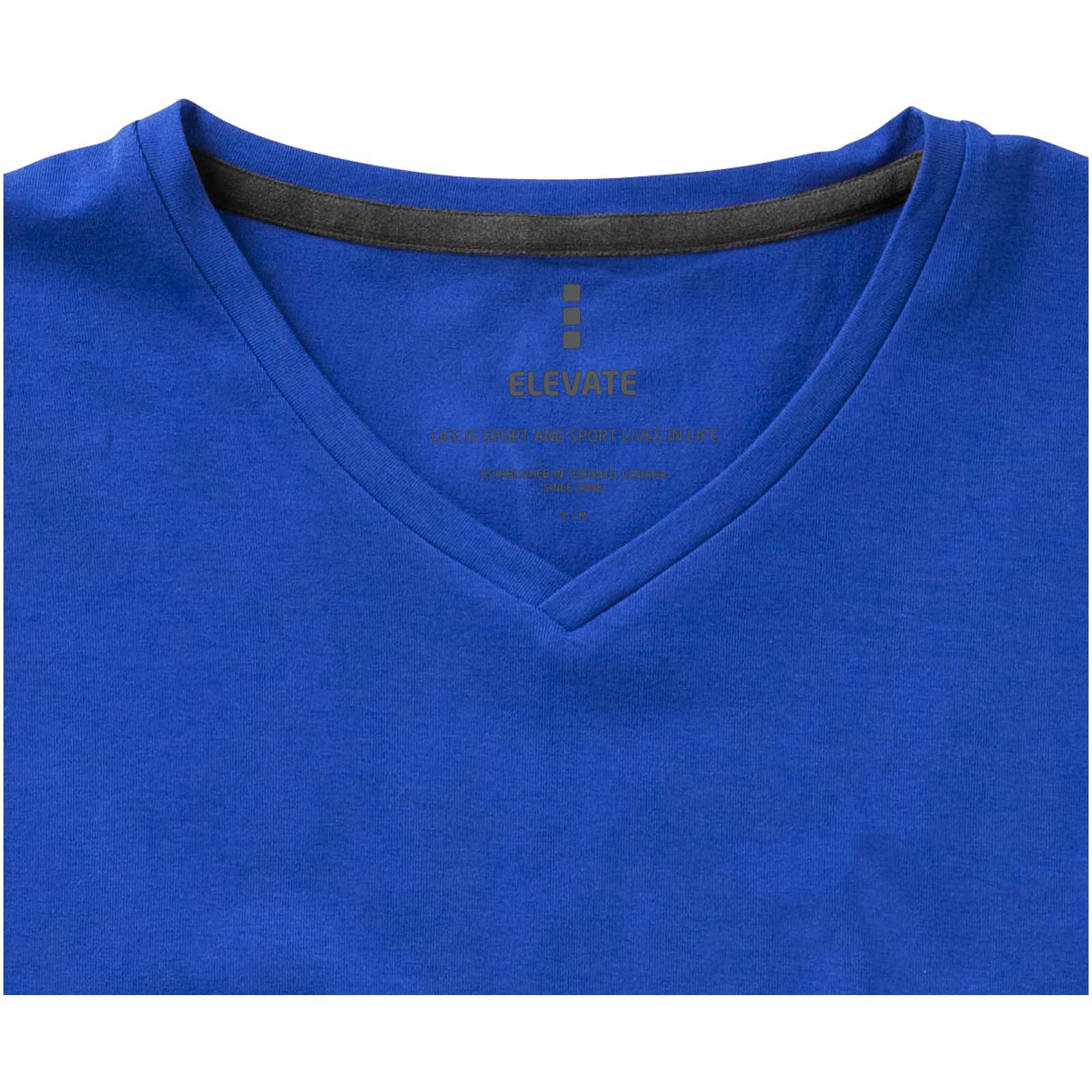 Kawartha T-Shirt für Damen mit V-Ausschnitt blau