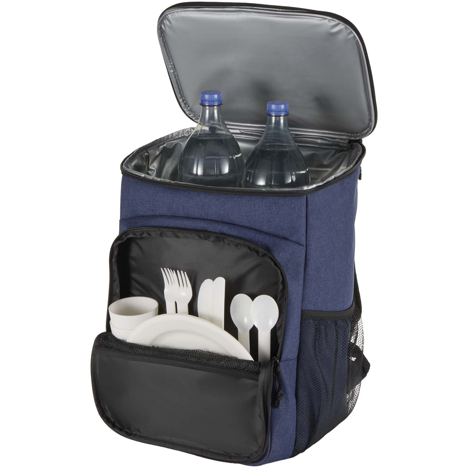 Tundra GRS recycelter Picknickkühlrucksack mit Besteckset 20L heather navy