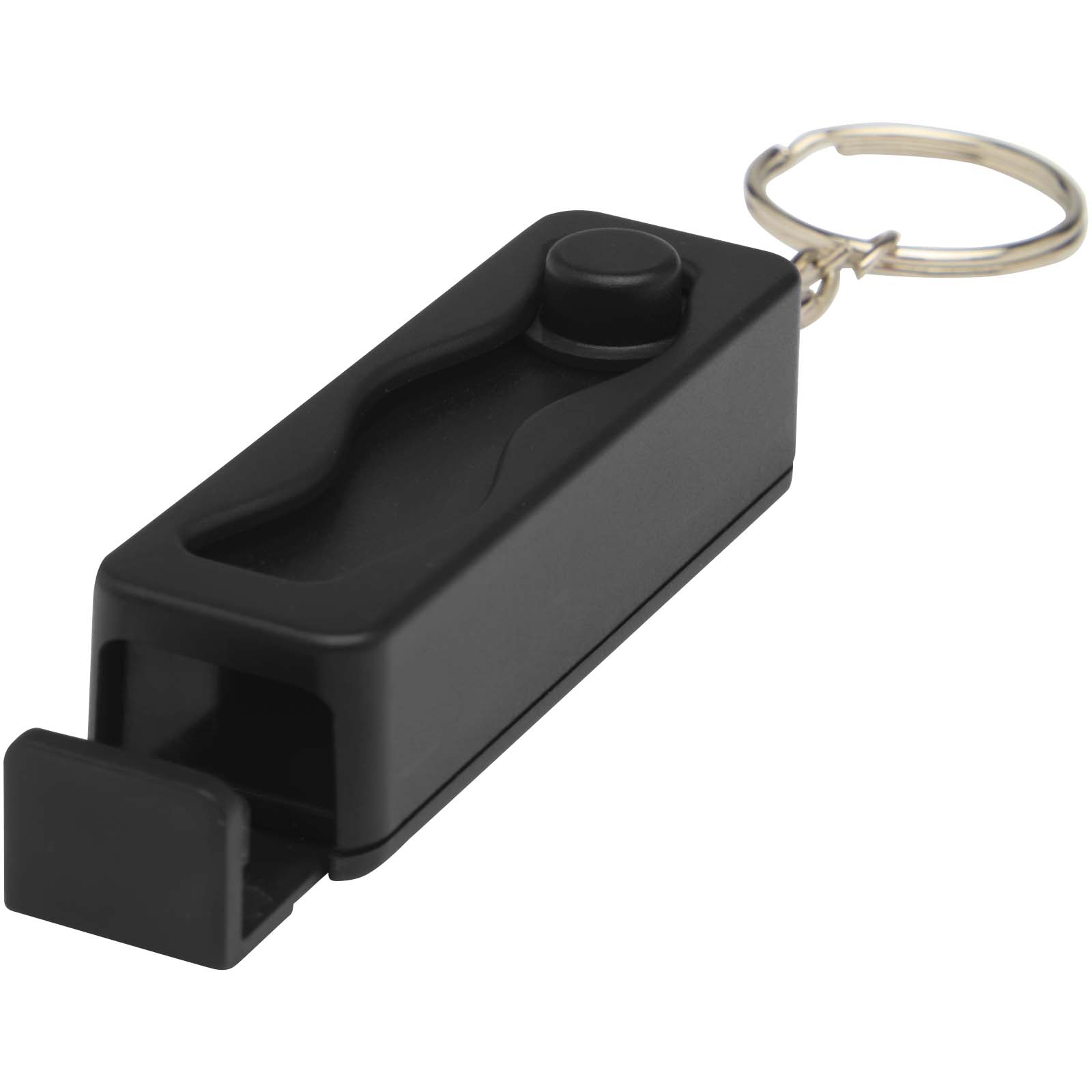 Aggia Smartphonehalterung aus recyceltem Kunststoff mit Fidget-Toy schwarz