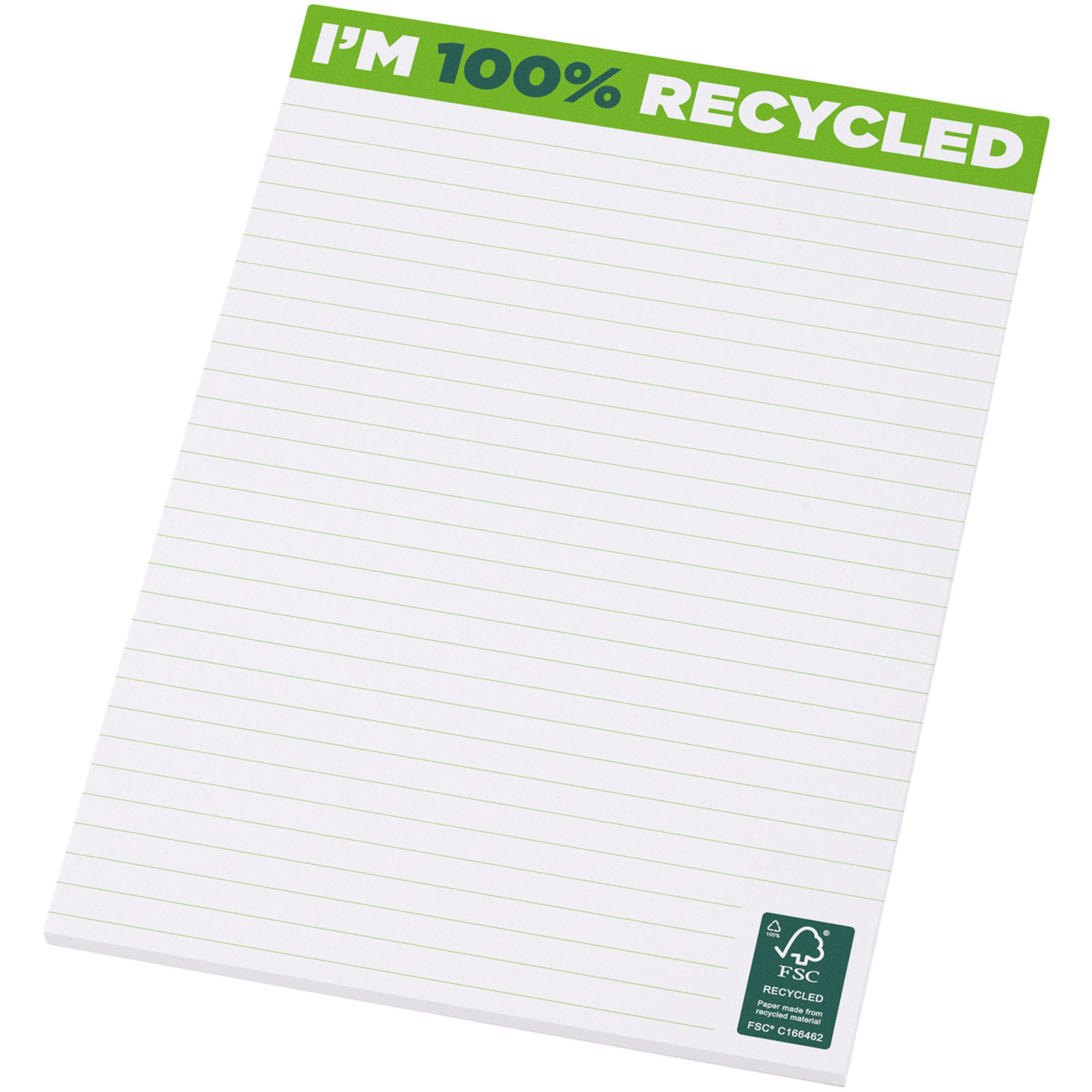 Desk-Mate® A5 recycelter Notizblock weiss