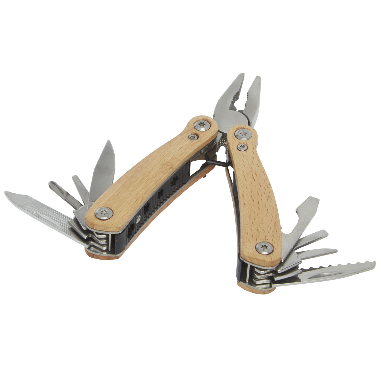 Anderson Mittelgroßes Multitool aus Holz mit 12 Funktionen natur