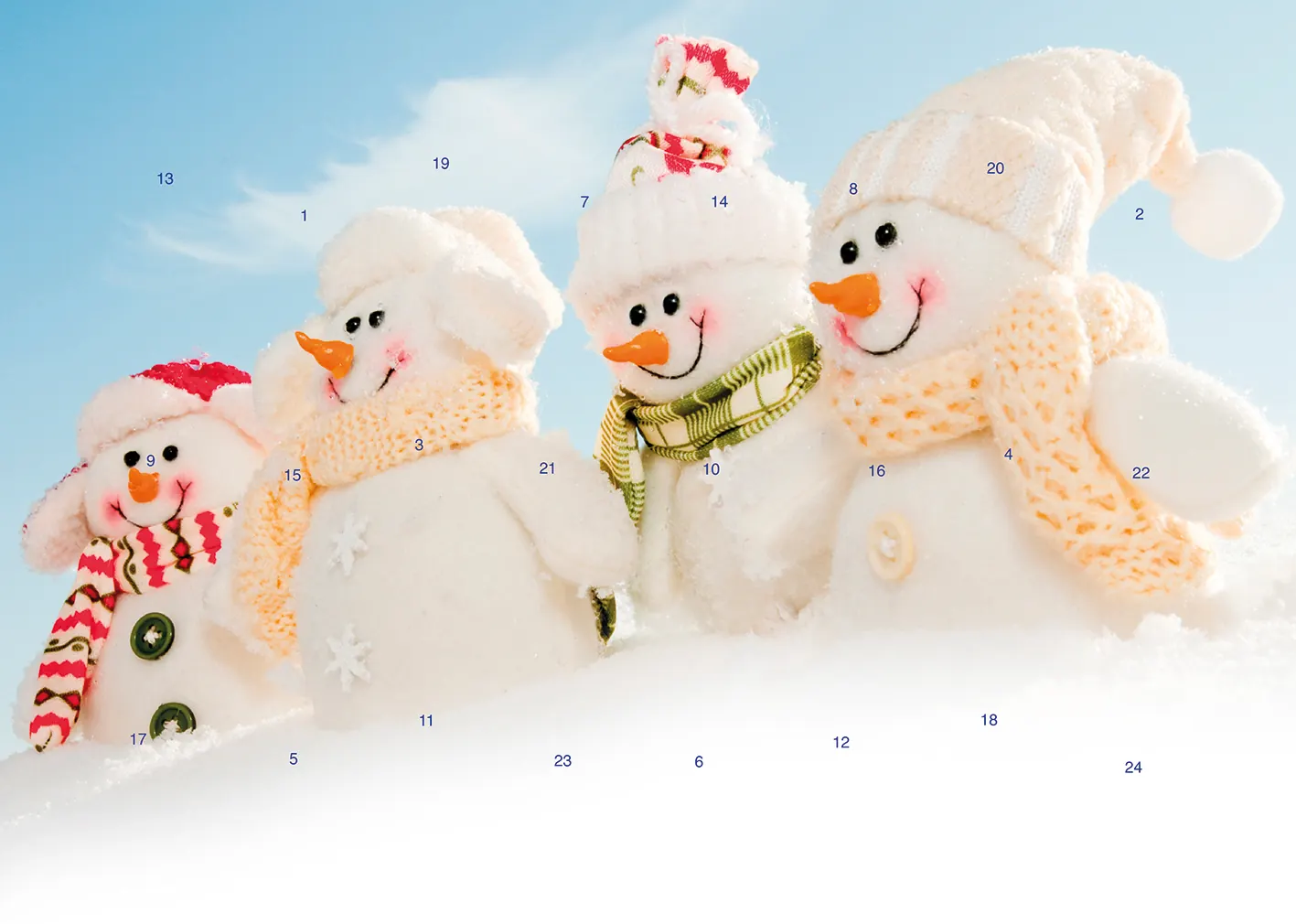 Werbeeinleger Adventskalender - personalisierbares STANDARDMOTIV - Im Mittelpunkt
