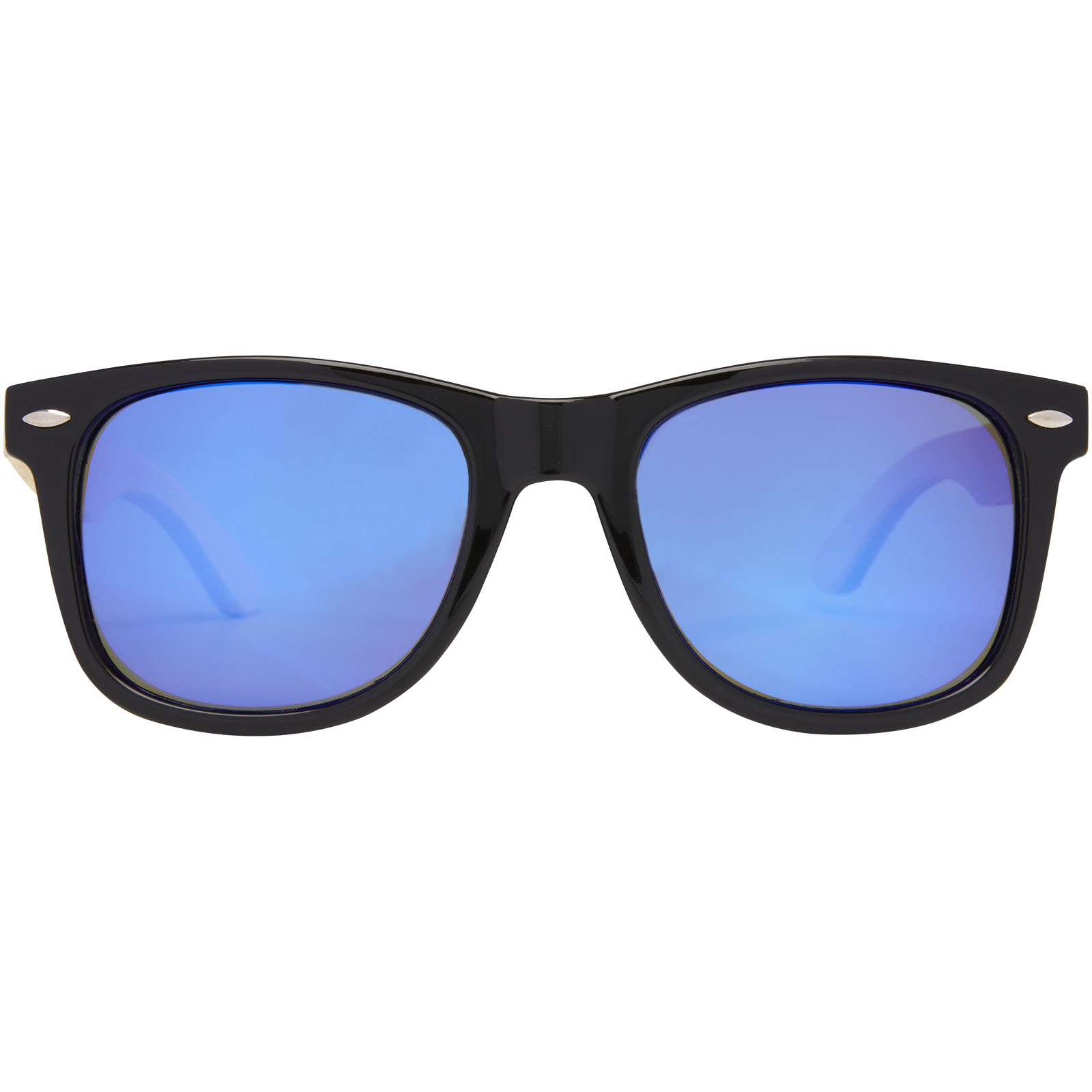 Taiyō verspiegelte polarisierte Sonnenbrille aus rPET/Bambus in Geschenkbox holz