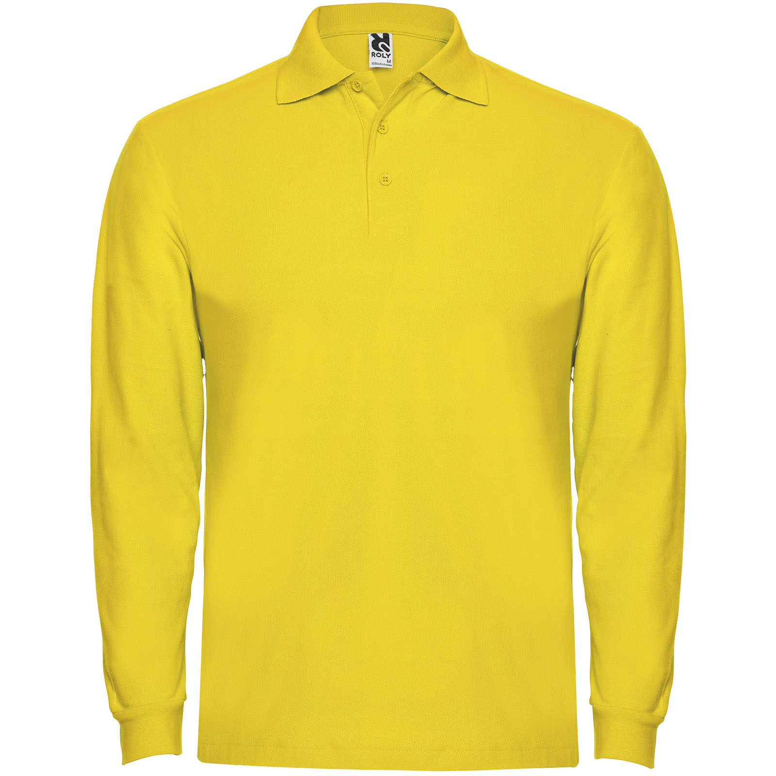 Estrella 220 g/m² Langarm Poloshirt für Herren gelb