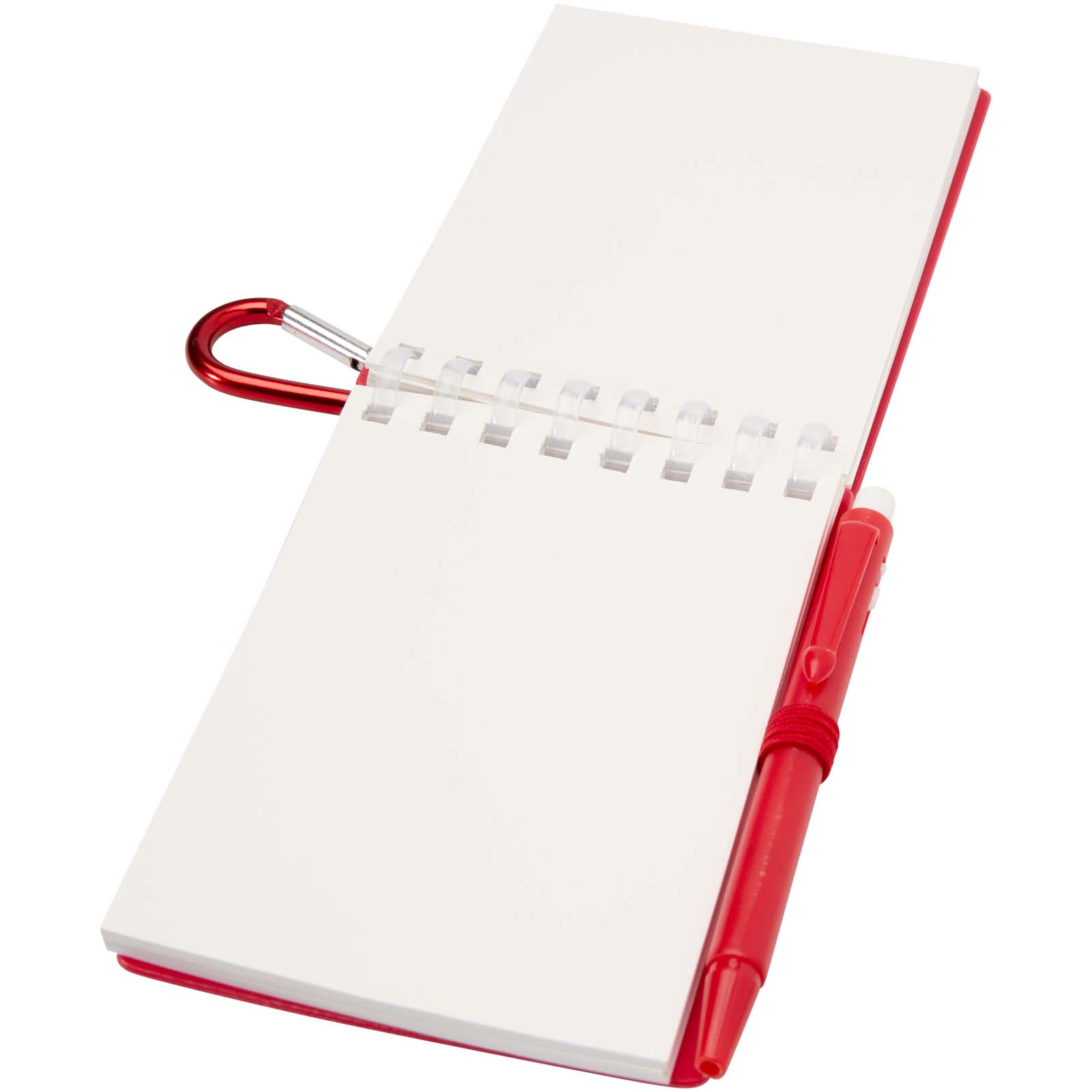 Lig Mini Recyceltes Outdoor-Softcover Notizbuch und Kugelschreiber Set (schwarze Mine) rot