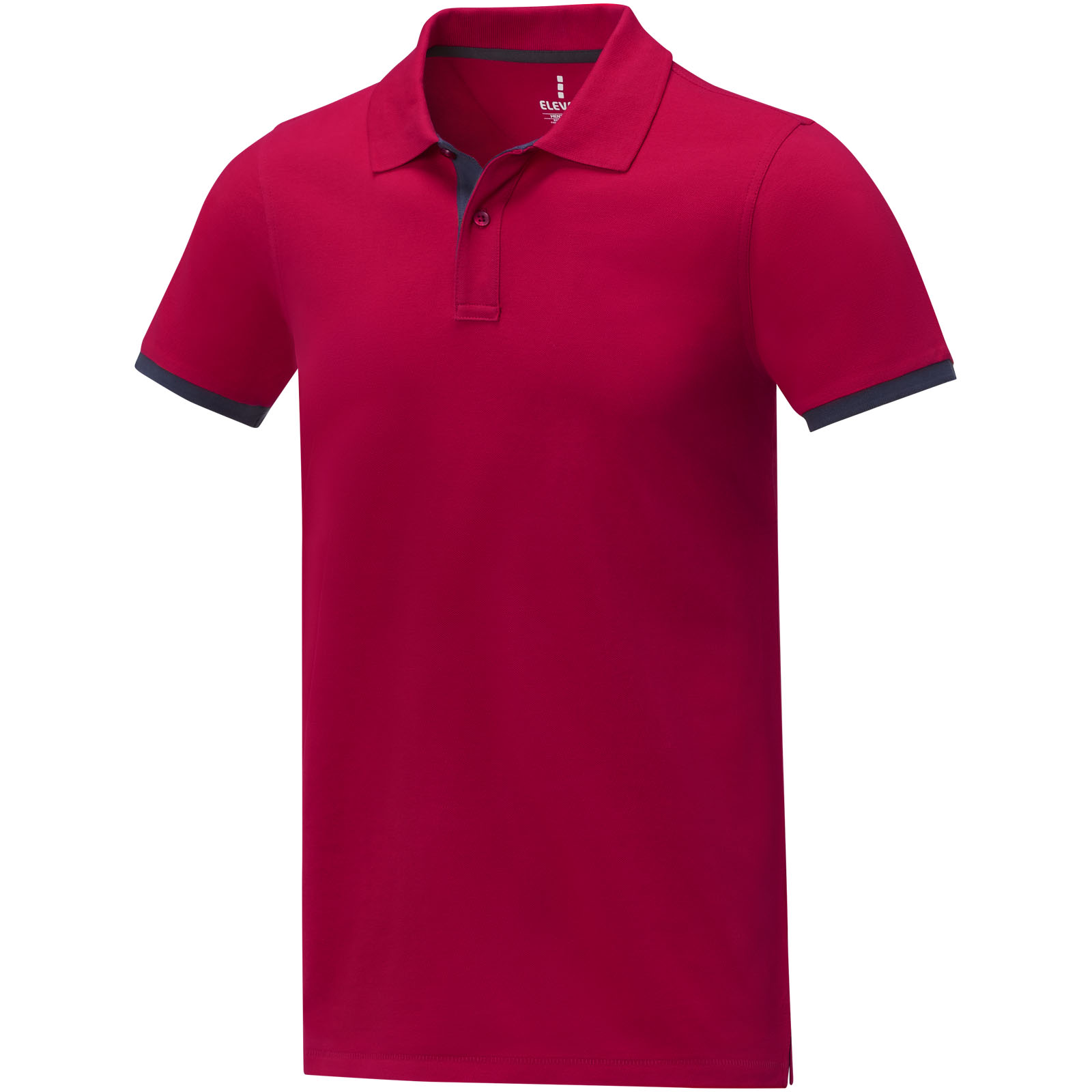 Morgan 200 g/m² Polo für Herren, zweifarbig rot
