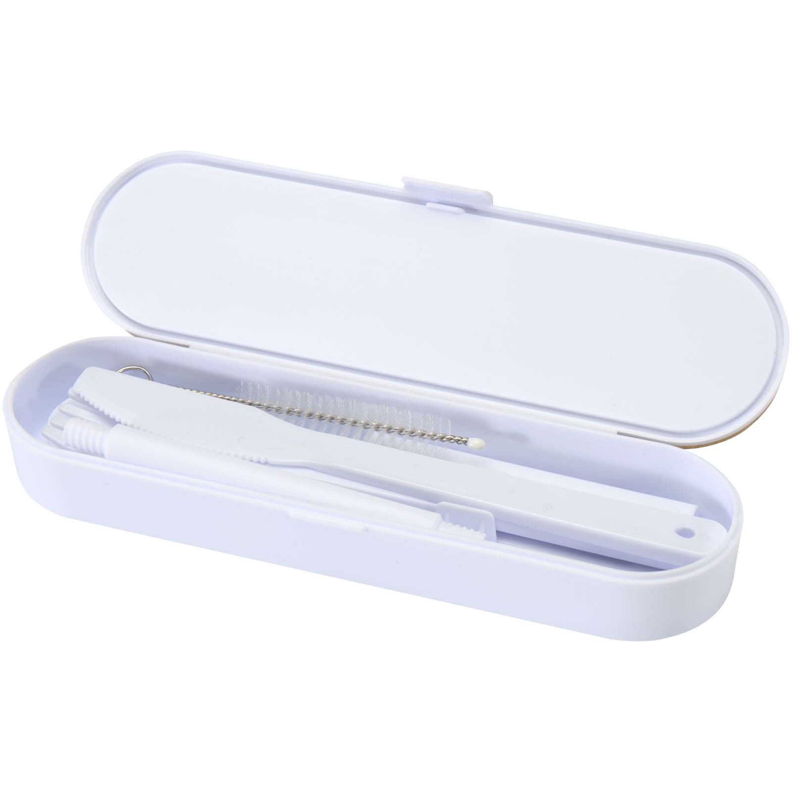 Runa Besteckset mit Bambusdeckel weiss