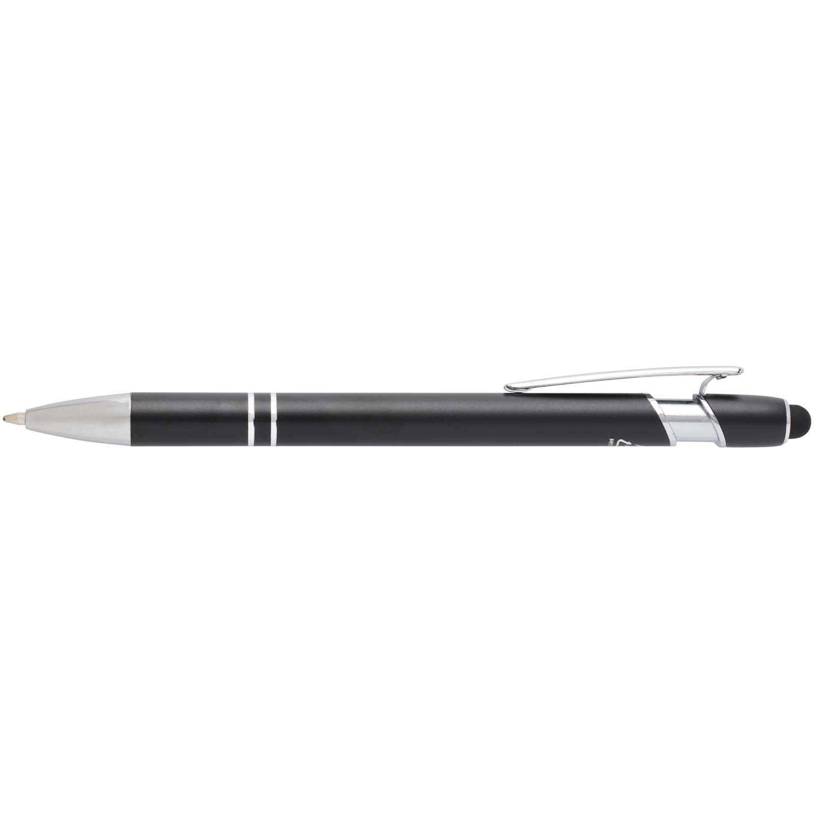 Kish Kugelschreiber mit silbernem Finish schwarz