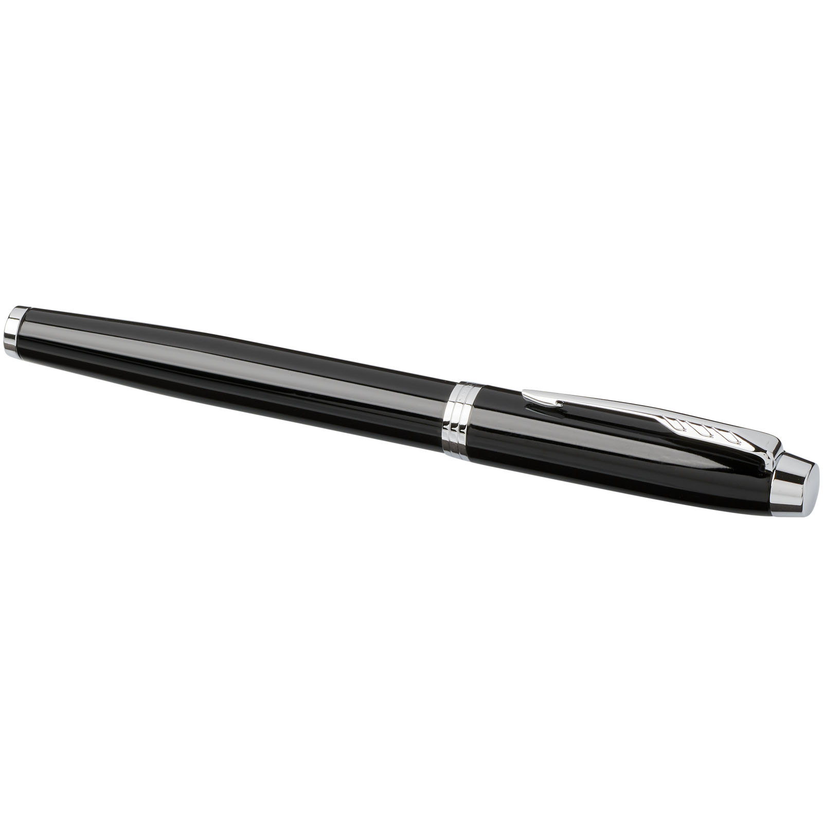 Parker IM Tintenroller (schwarze Mine) schwarz, chrom