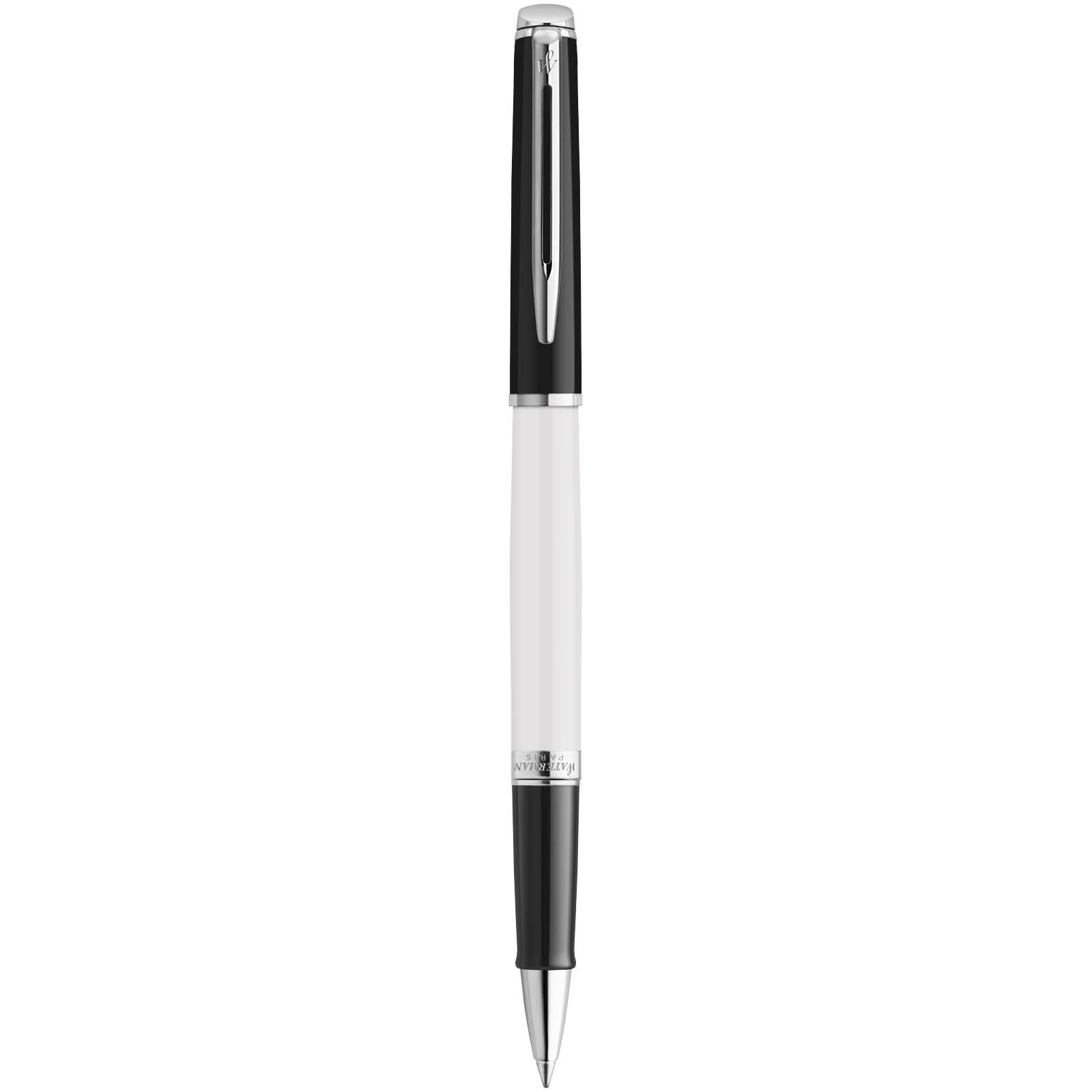 Waterman Hemisphere Color-Block Tintenroller mit Palladiumbeschichtung (schwarze Mine) weiss, schwarz