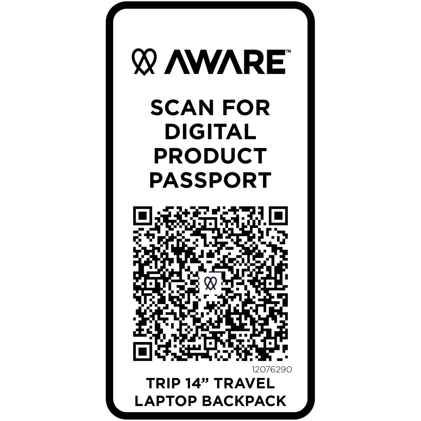 Trip 14" Aware™ Recycelter Laptop Rucksack 9 L schwarz