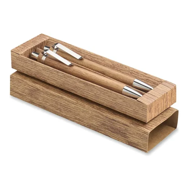 Schreibgeräte-Set Akazienholz