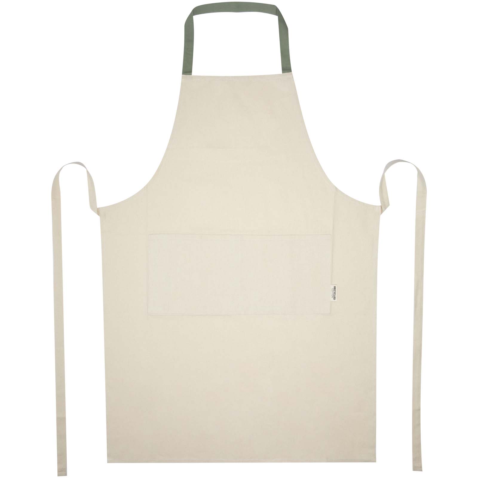 Nia 200 g/m² Schürze aus recycelter Baumwolle heather grün