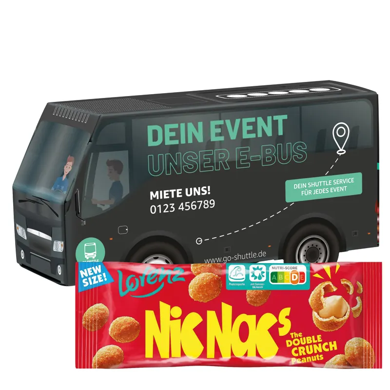 3D-Präsent Bus, Lorenz Nic Nac's Erdnüsse