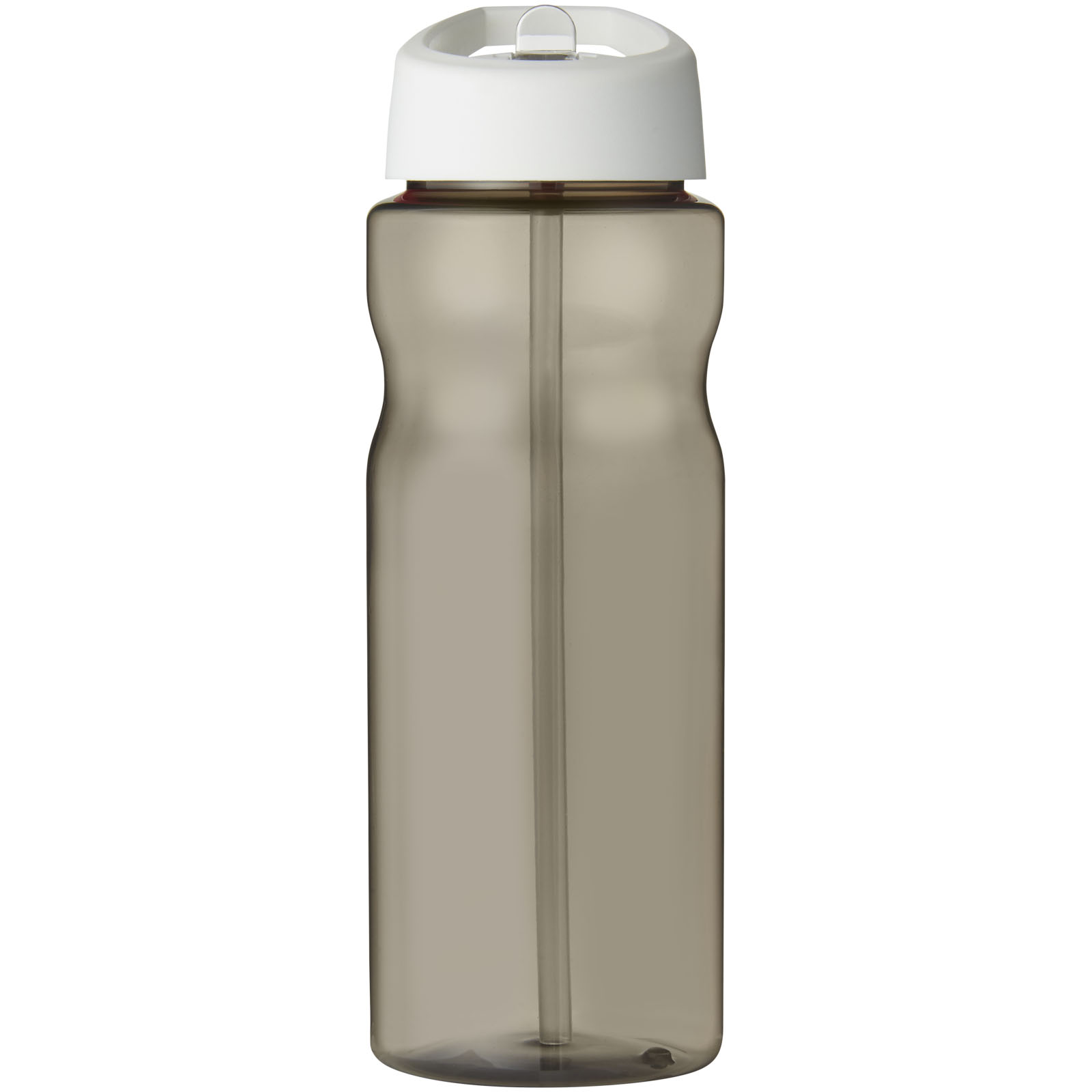 H2O Active® Eco Base 650 ml Sportflasche mit Ausgussdeckel kohle, weiss