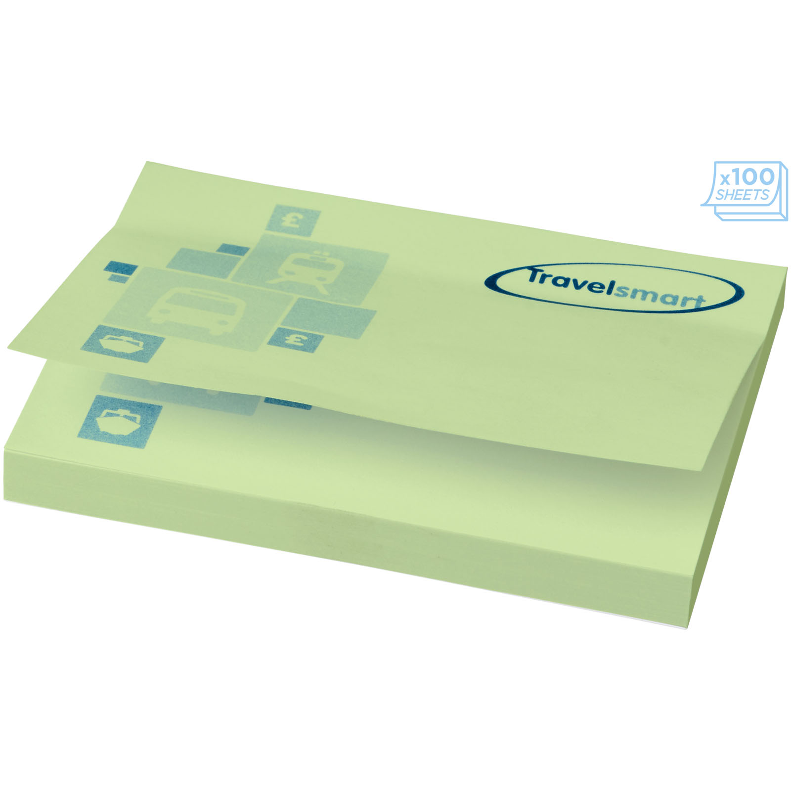Sticky-Mate® Haftnotizen 100 x 75 mm mintgrün