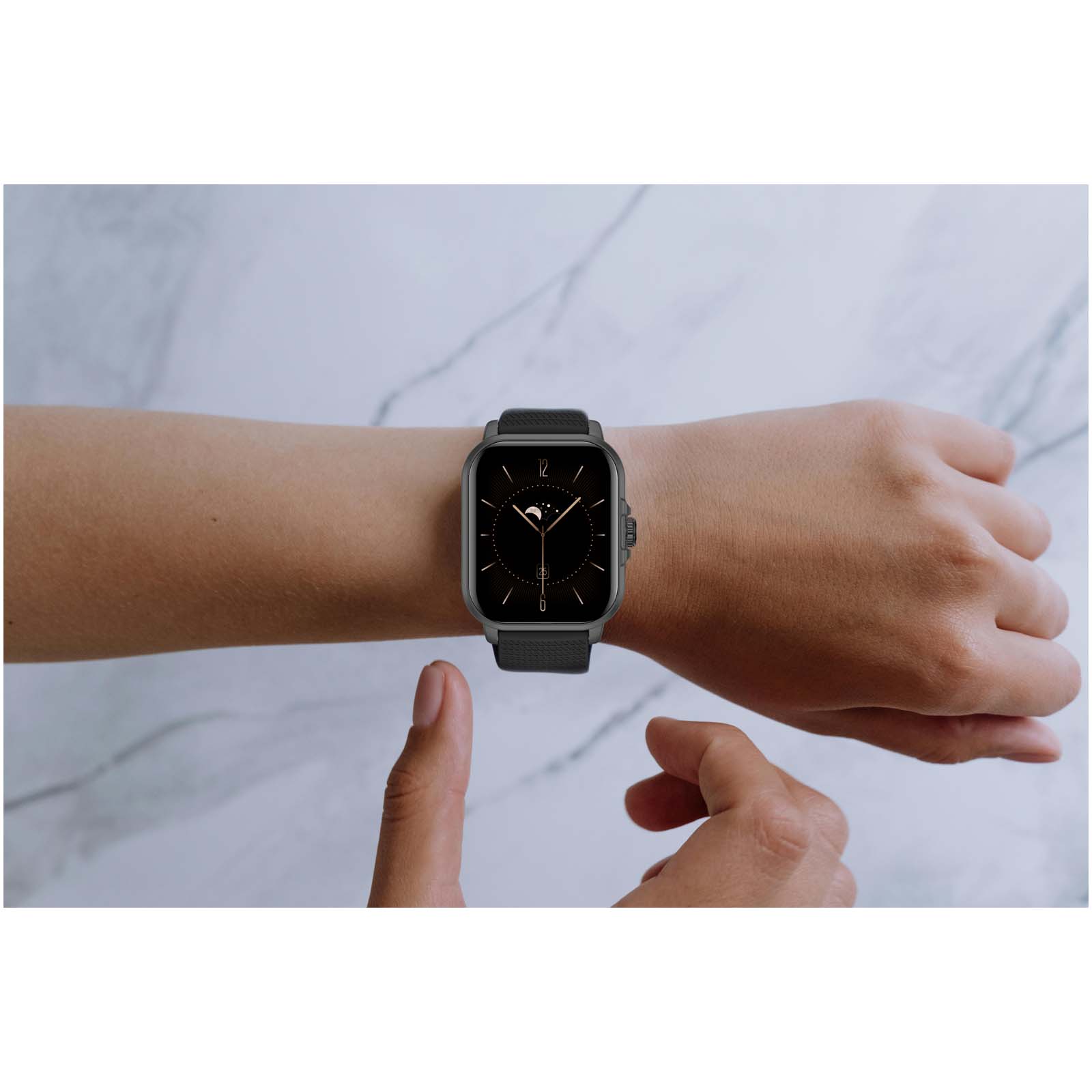 Prixton AT803 Activity Tracker mit Thermometer schwarz