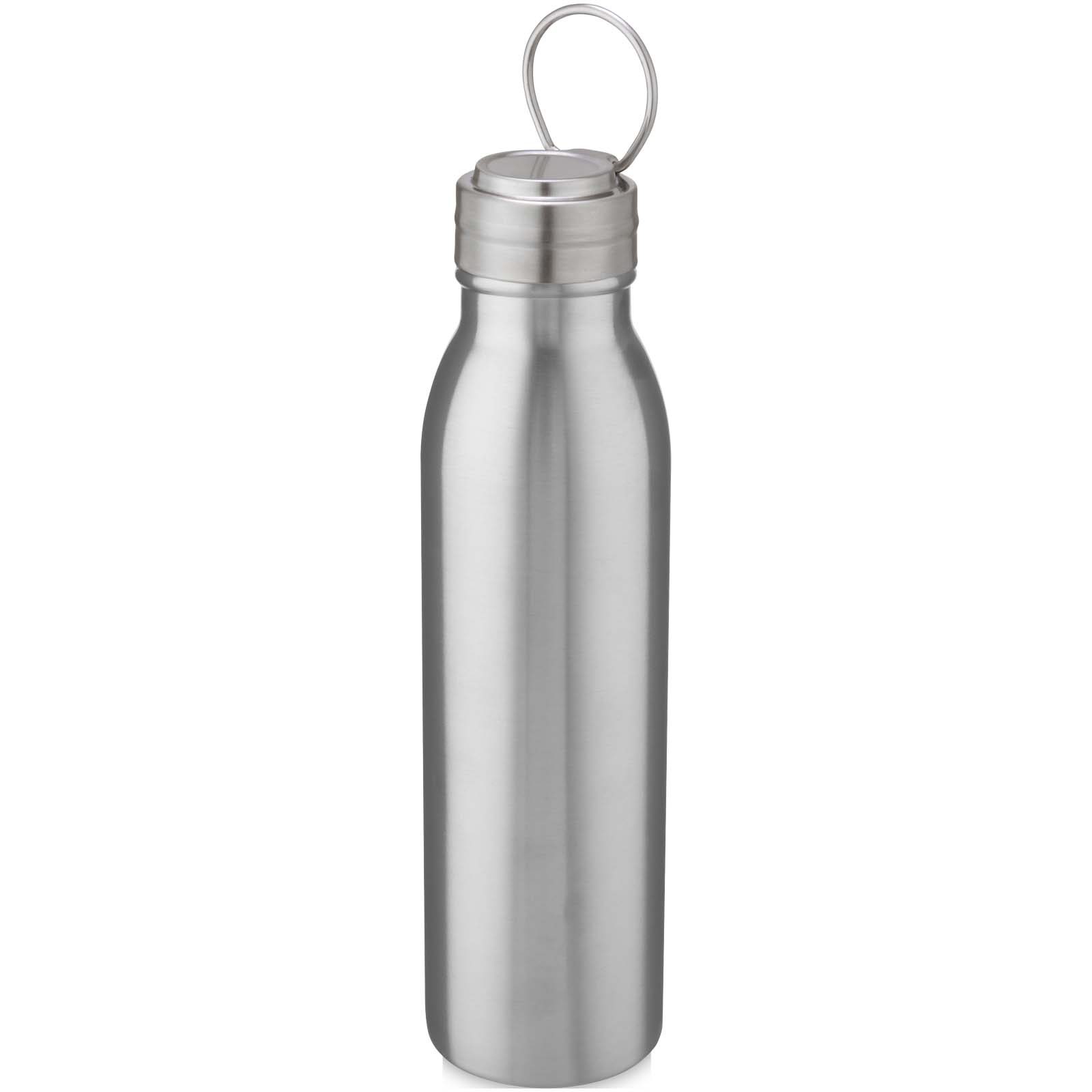 Harper 720 ml RCS-zertifizierte Sportflasche aus Edelstahl mit Metallschlaufe silber