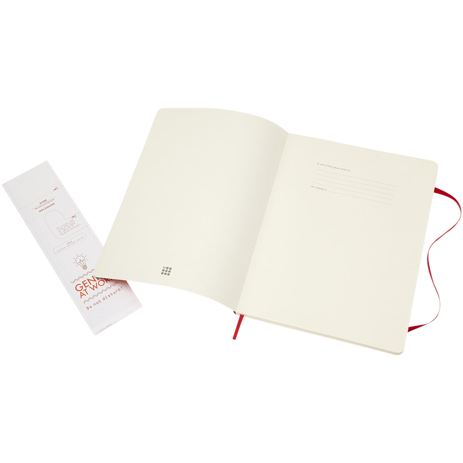 Classic Softcover Notizbuch XL – blanko scharlachrot
