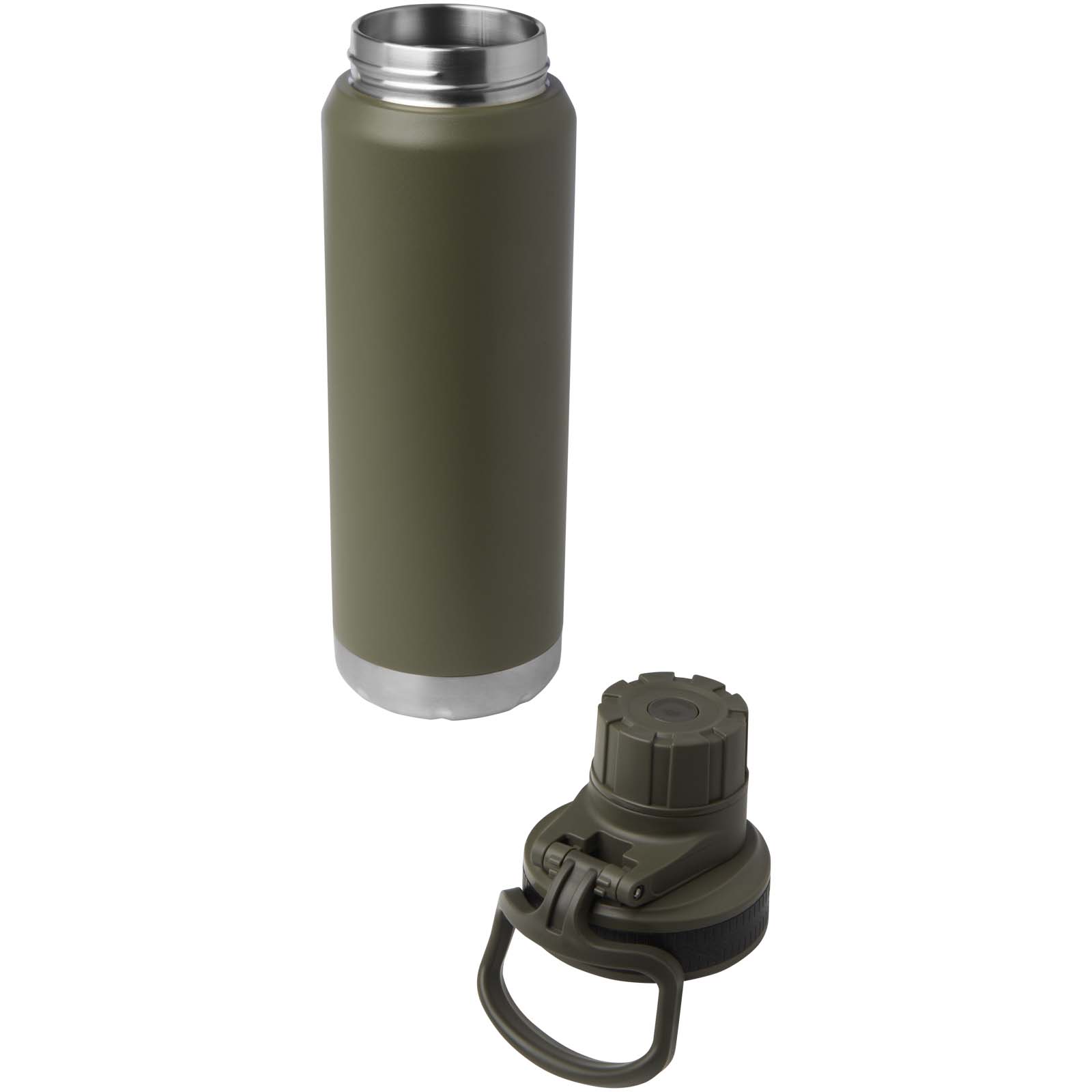 Fortis 700 ml RCS-zertifizierte Kupfer-Vakuum Isolierflasche aus recyceltem Edelstahl (Kohlensäure geeignet) waldgrün