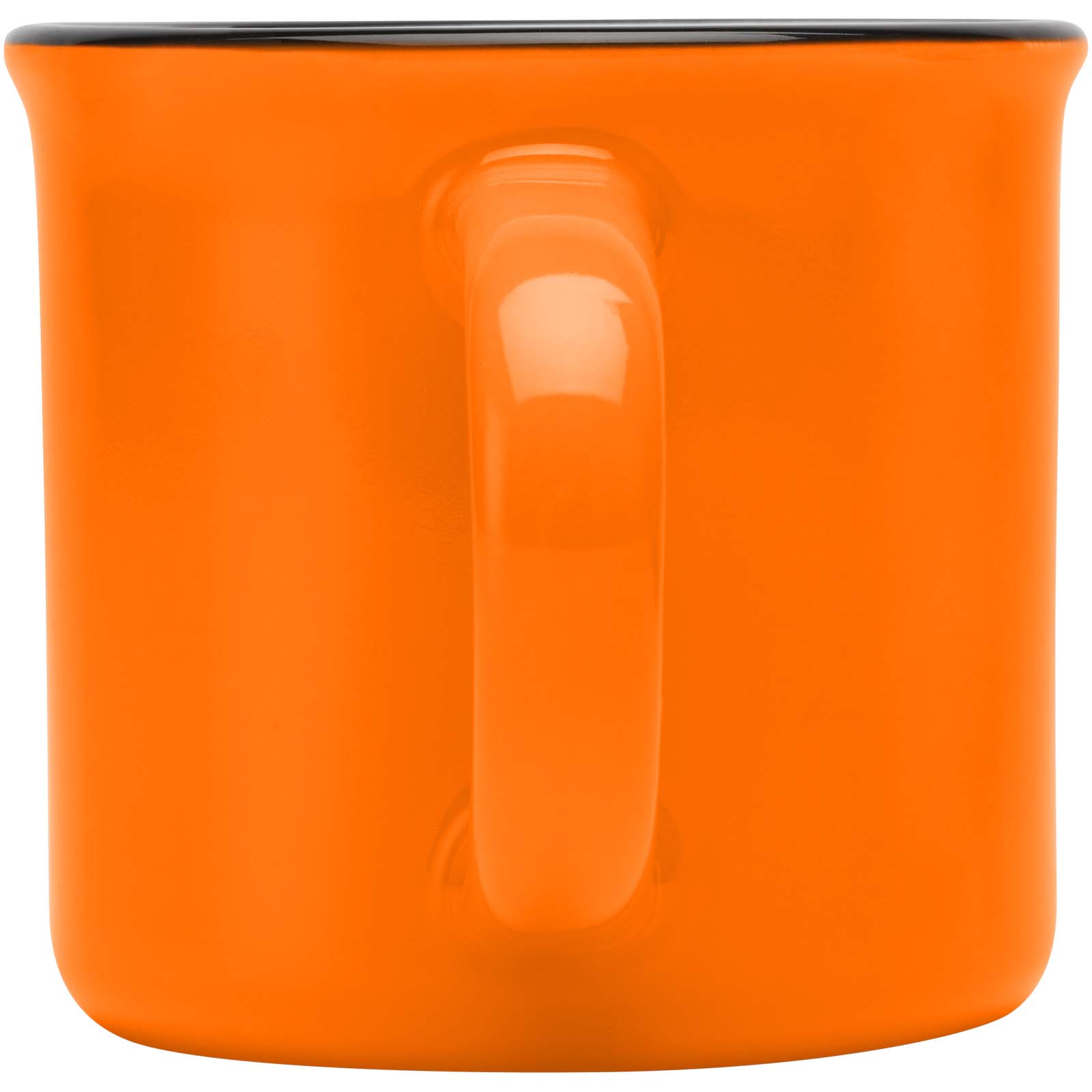 Bari Keramiktasse 240 ml mit glänzender Oberfläche orange