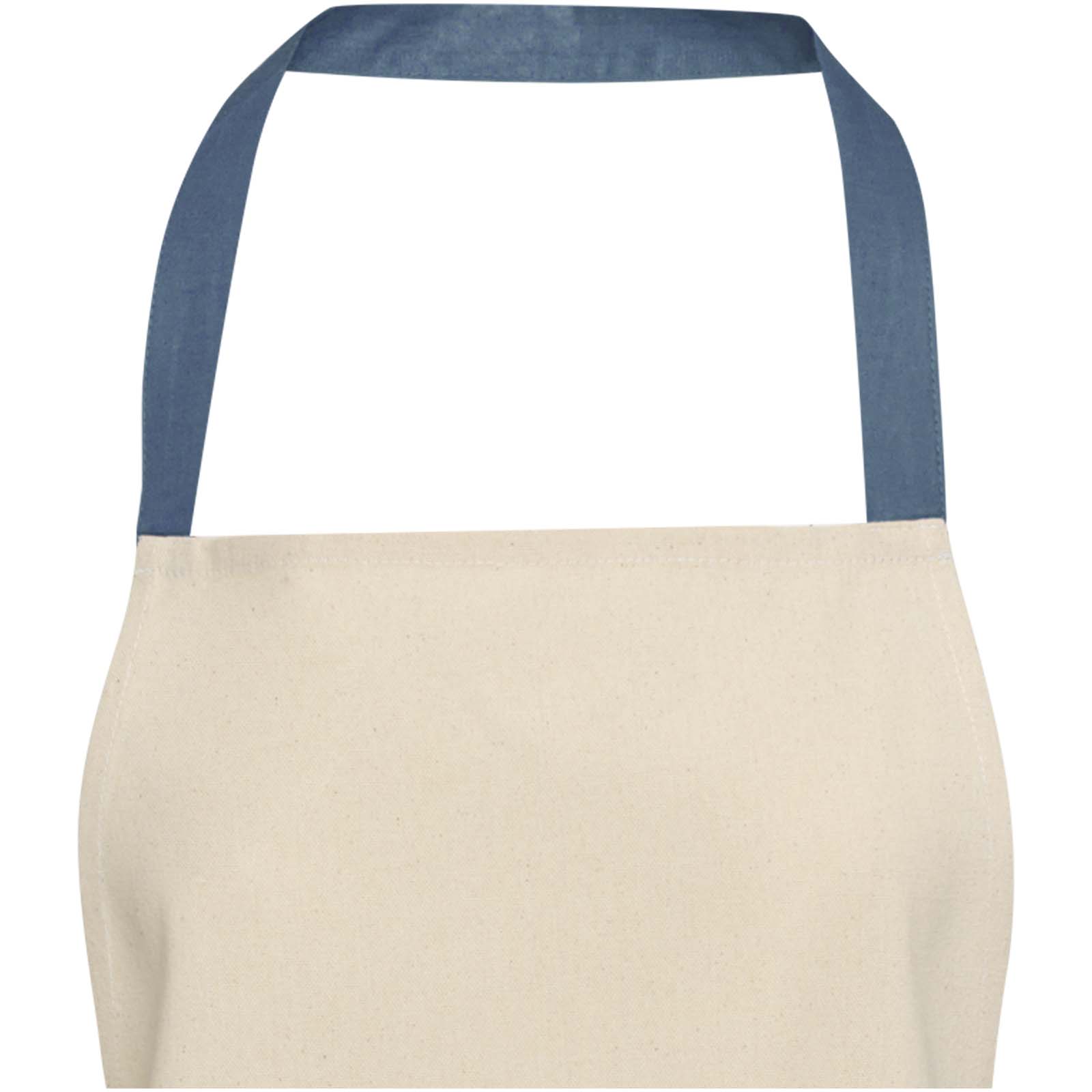 Nia 200 g/m² Schürze aus recycelter Baumwolle eisblau