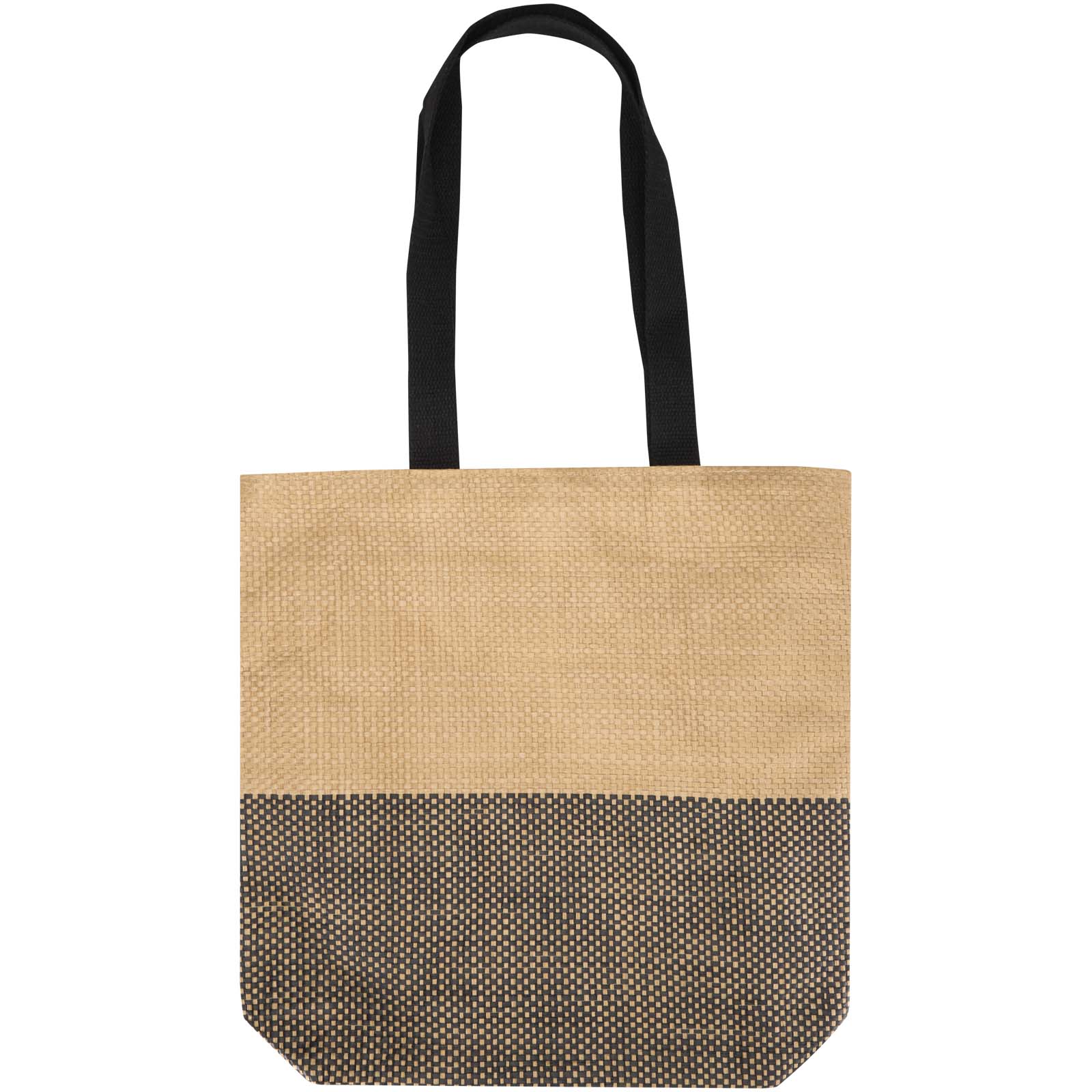 Rhythm Strohpapier Tragetasche, 10 l schwarz