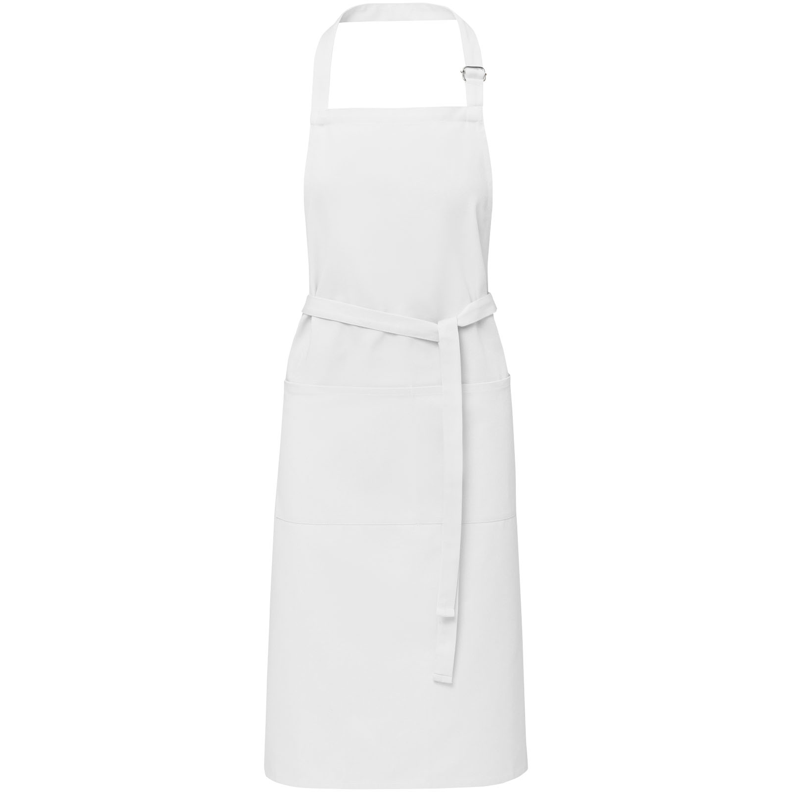 Andrea 240 g/m² Schürze mit verstellbarem Nackenband weiss
