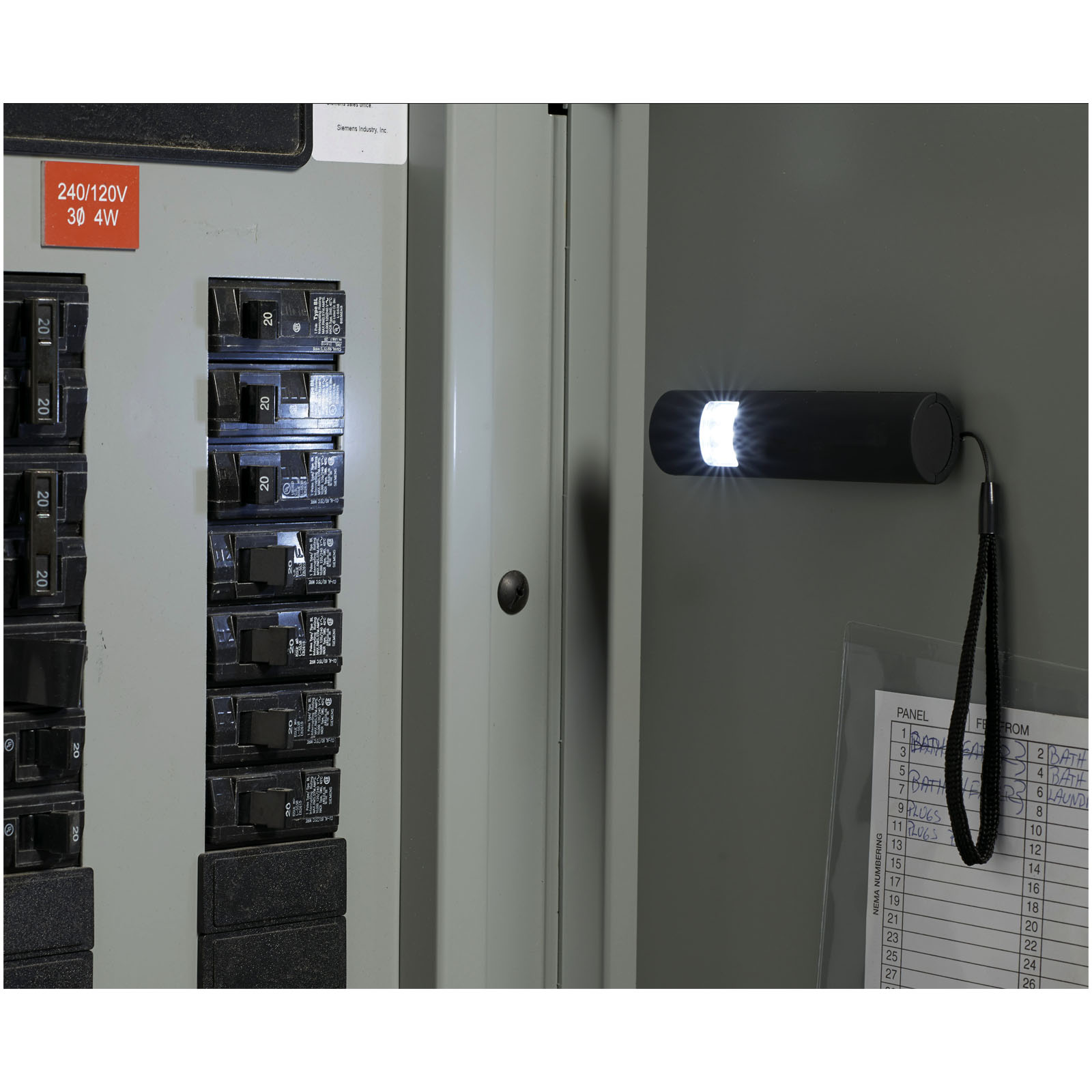Mini-grip magnetische LED-Taschenlampe schwarz